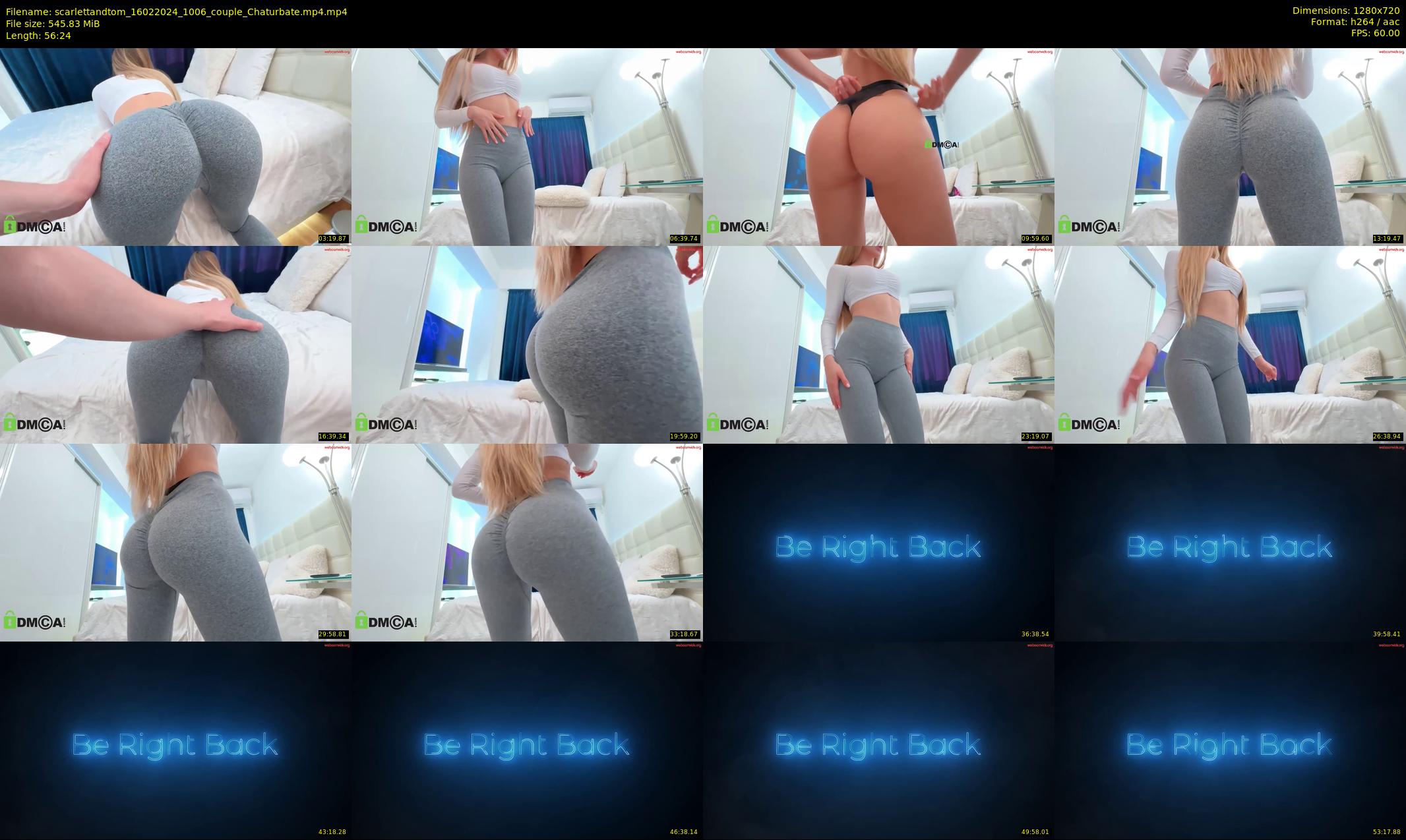 scarlettandtom — 57 minute Chaturbate couple cam show recording, 720p, Feb 16, 2024