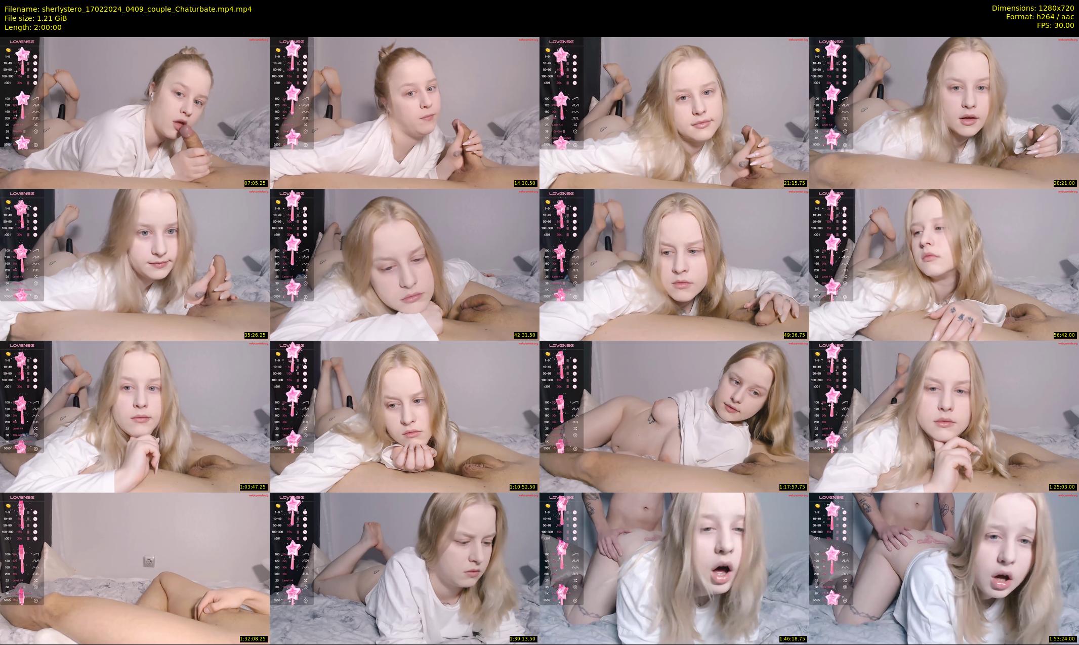 sherlystero — 120 minute Chaturbate couple cam show recording, 720p, Feb 17, 2024