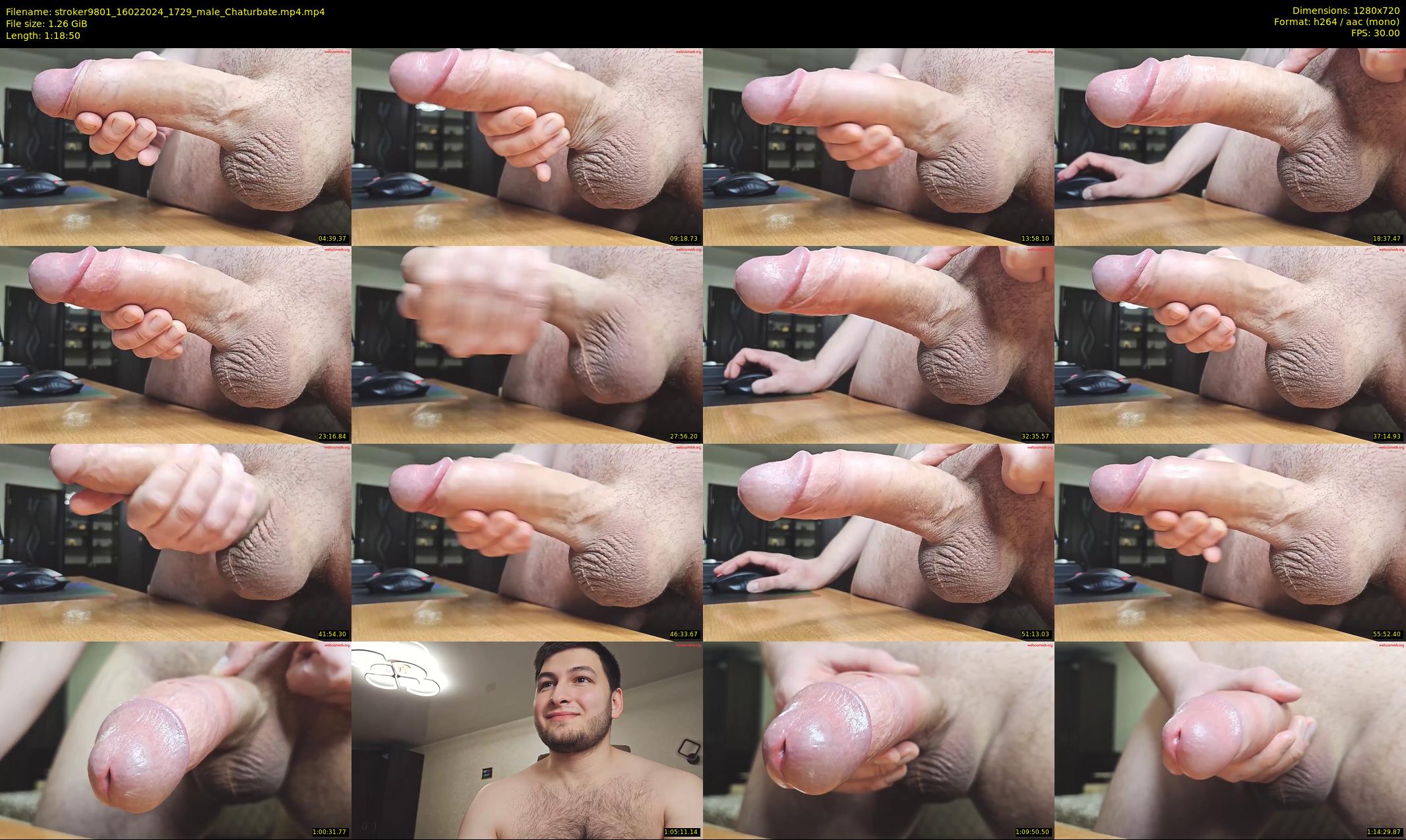 stroker9801 — 79 minute Chaturbate male cam show recording, 720p, Feb 16, 2024