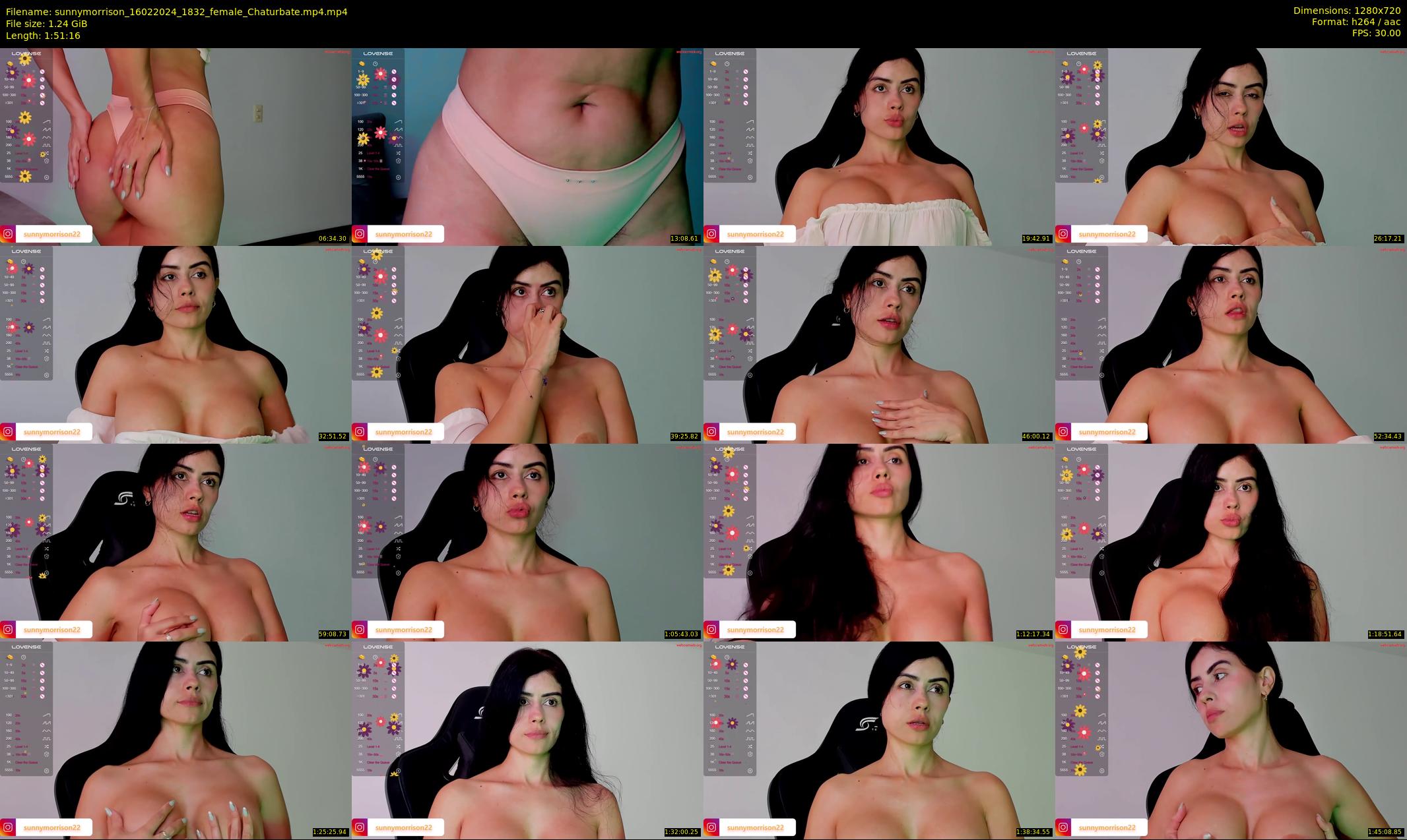 sunnymorrison — 112 minute Chaturbate female cam show recording, 720p, Feb 16, 2024
