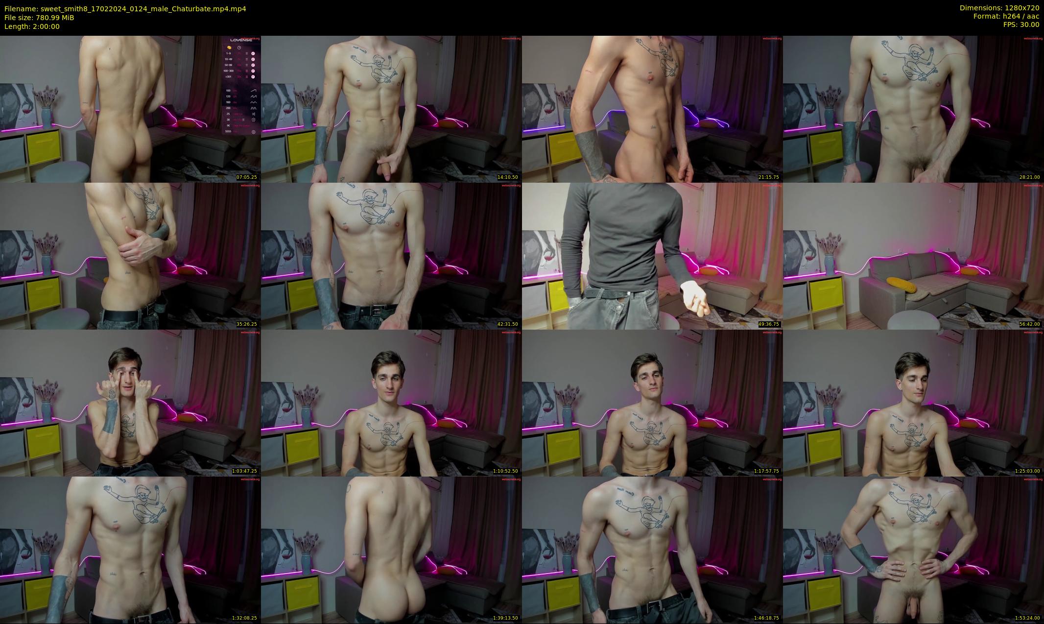 sweet_smith8 — 120 minute Chaturbate male cam show recording, 720p, Feb 17, 2024