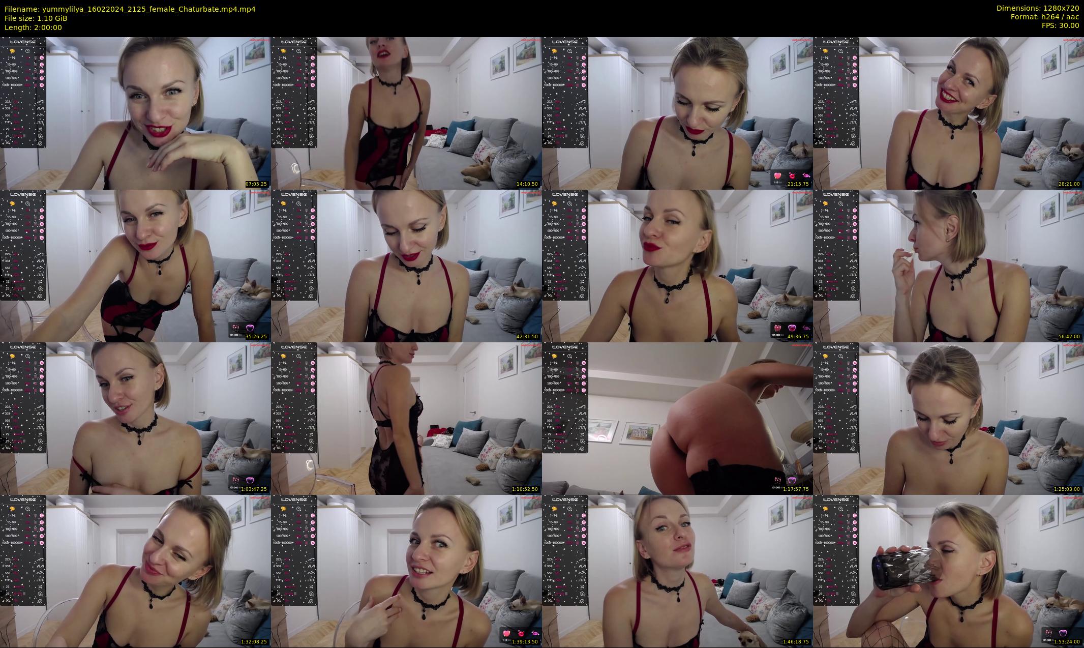 yummylilya — 120 minute Chaturbate female cam show recording, 720p, Feb 16, 2024