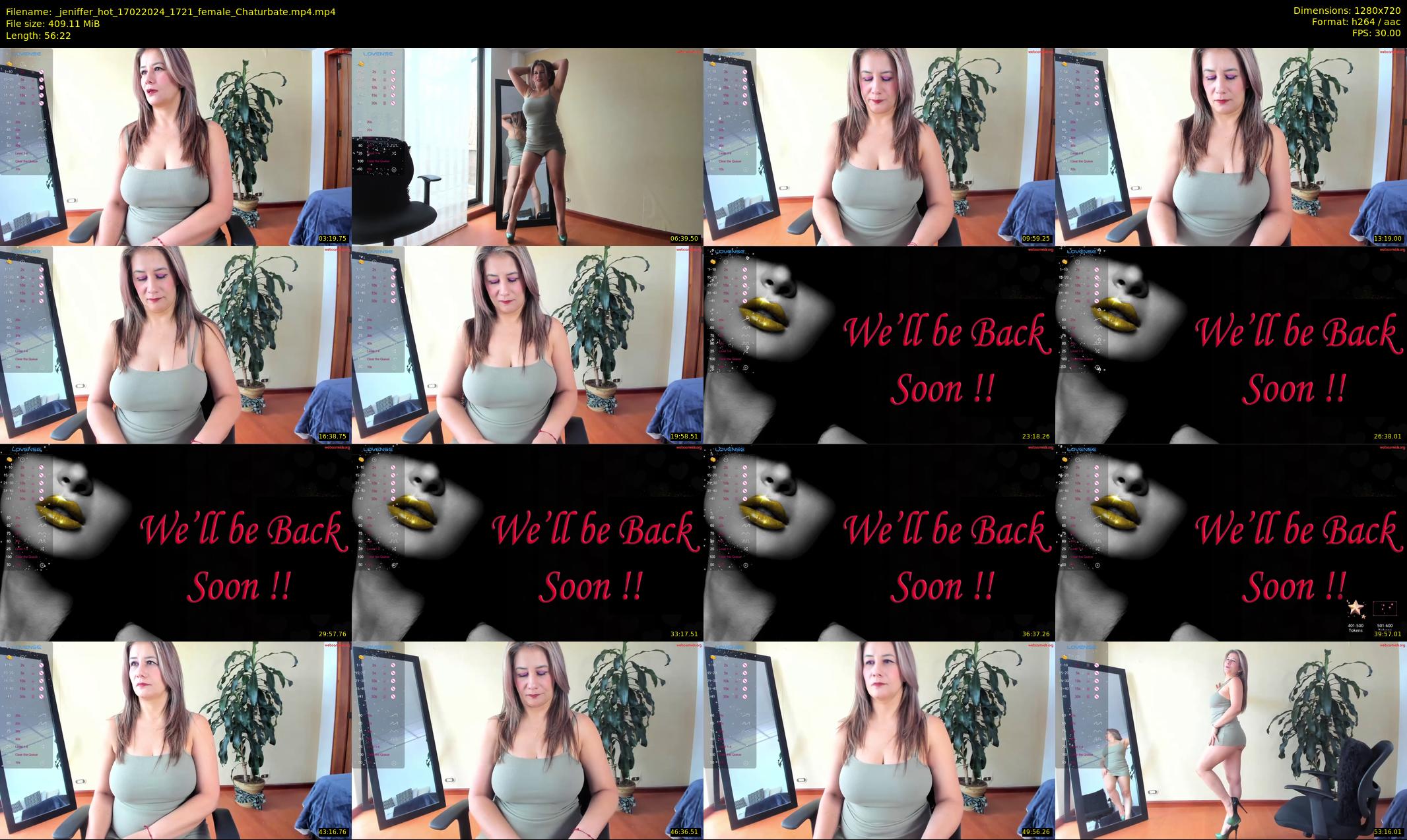 _jeniffer_hot — 57 minute Chaturbate female cam show recording, 720p, Feb 17, 2024