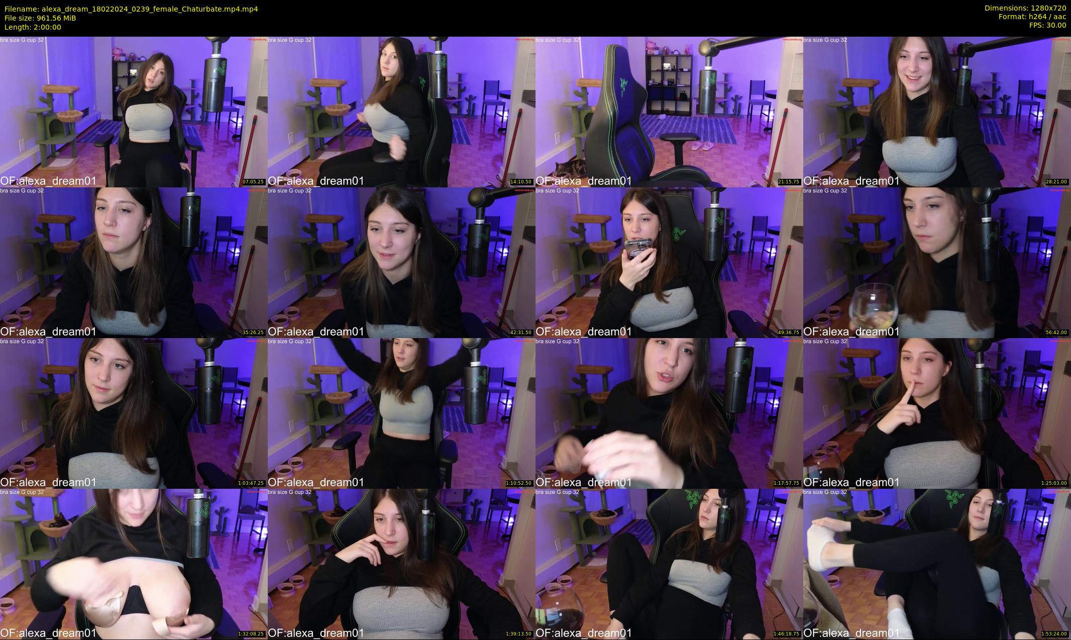 alexa_dream — 120 minute Chaturbate female cam show recording, 720p, Feb 18, 2024