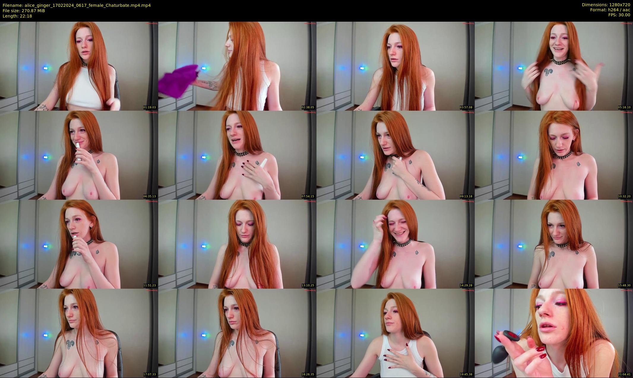 alice_ginger — 23 minute Chaturbate female cam show recording, 720p, Feb 17, 2024