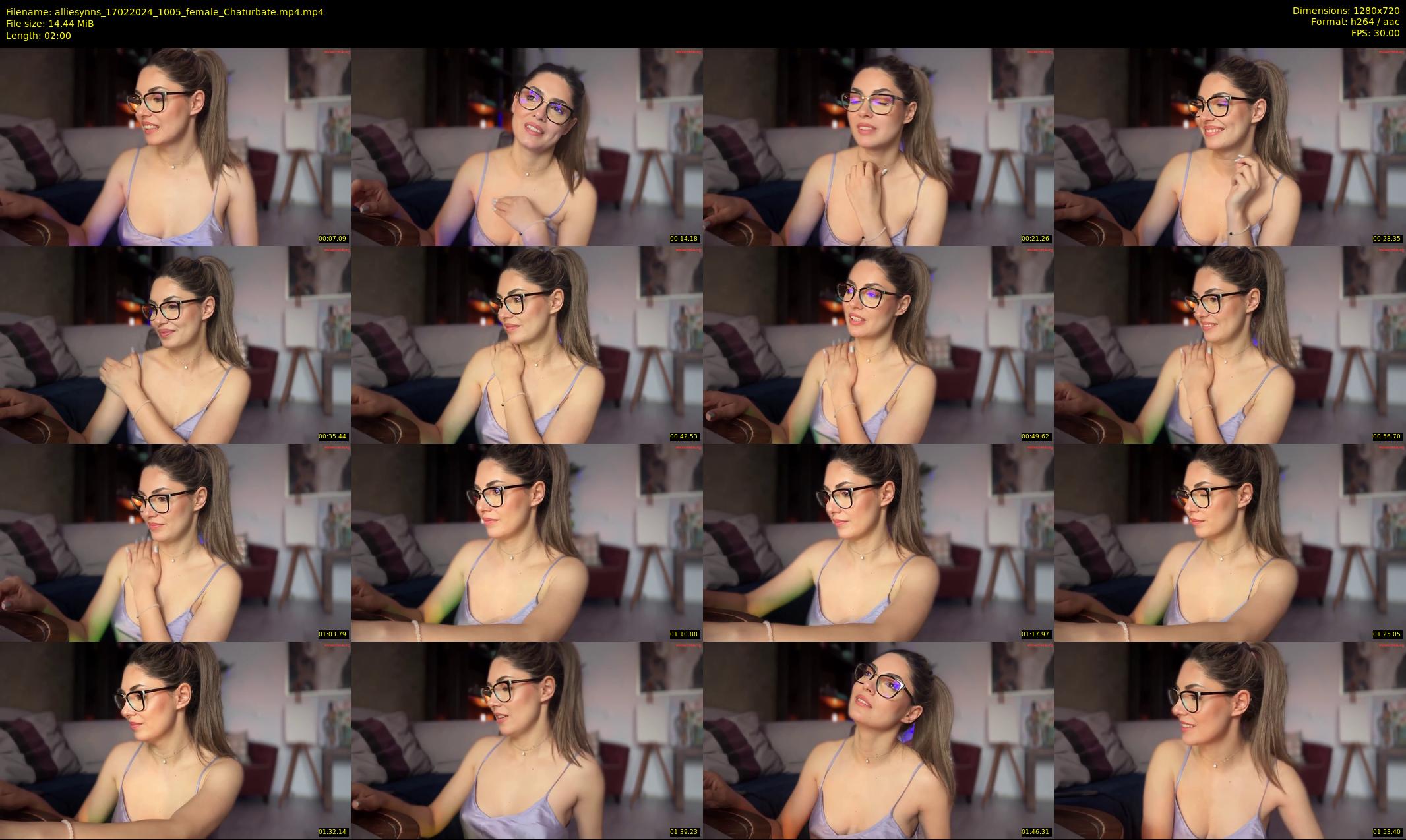 alliesynns — 2 minute Chaturbate female cam show recording, 720p, Feb 17, 2024