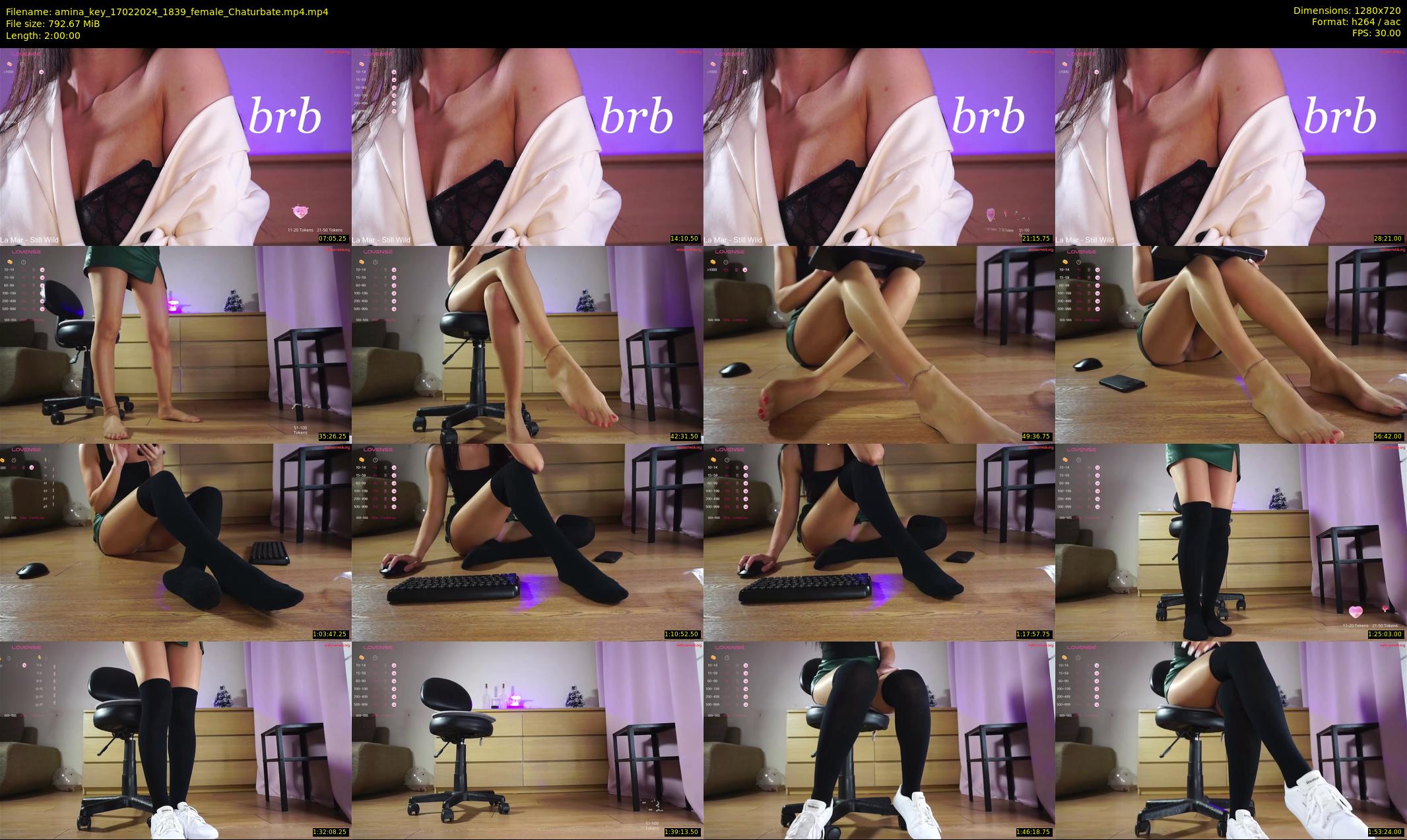 amina_key — 120 minute Chaturbate female cam show recording, 720p, Feb 17, 2024