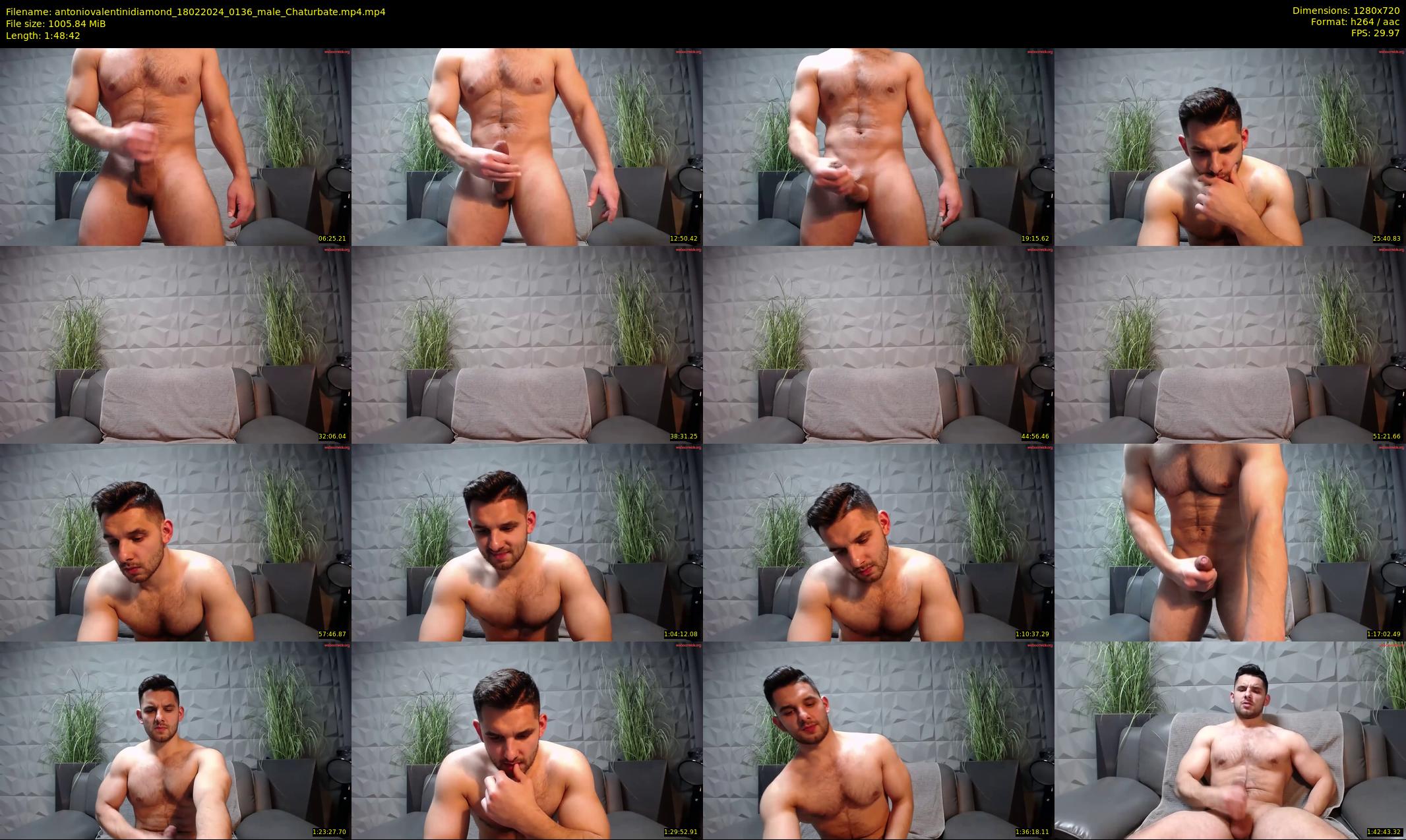 antoniovalentinidiamond — 109 minute Chaturbate male cam show recording, 720p, Feb 18, 2024