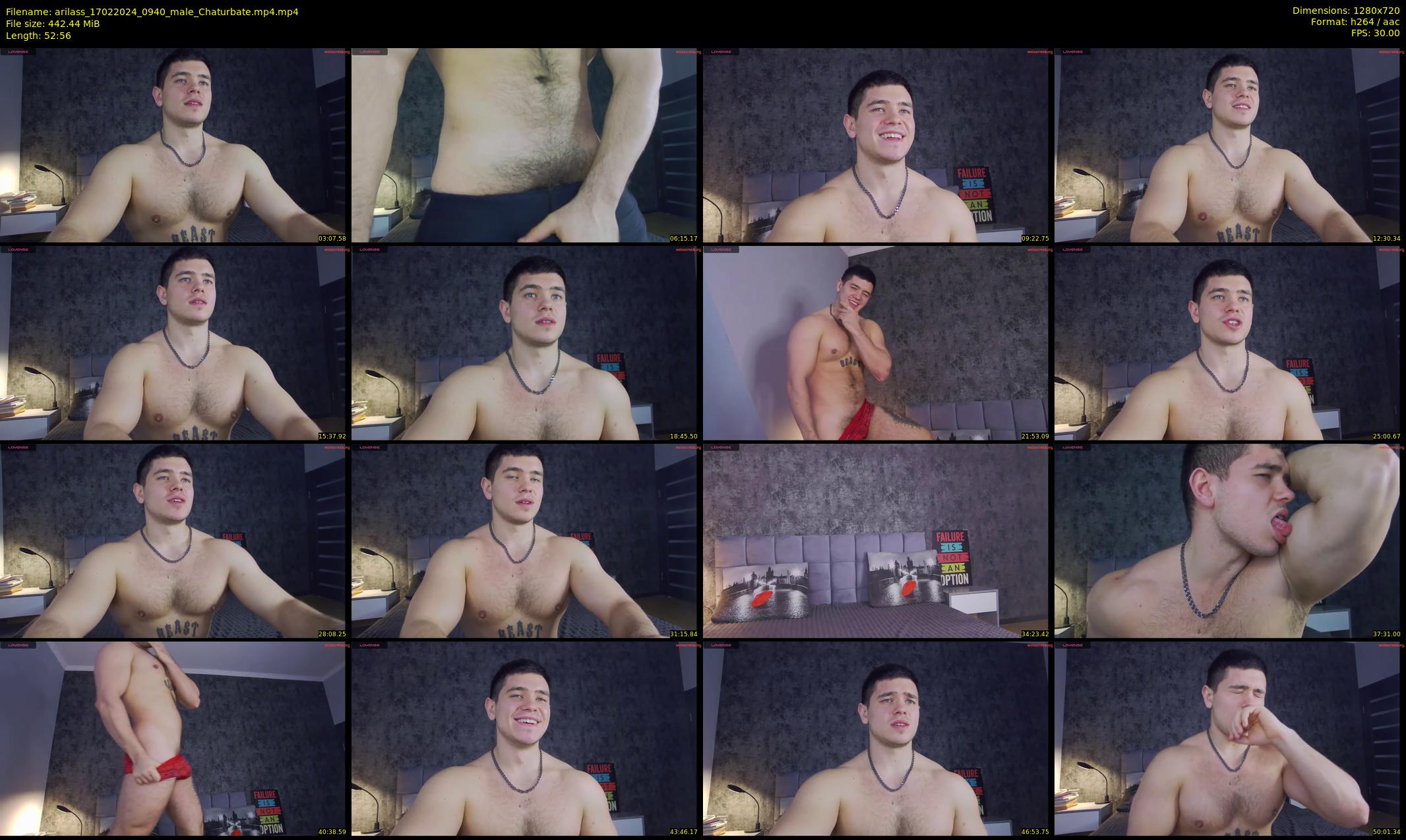 arilass — 53 minute Chaturbate male cam show recording, 720p, Feb 17, 2024
