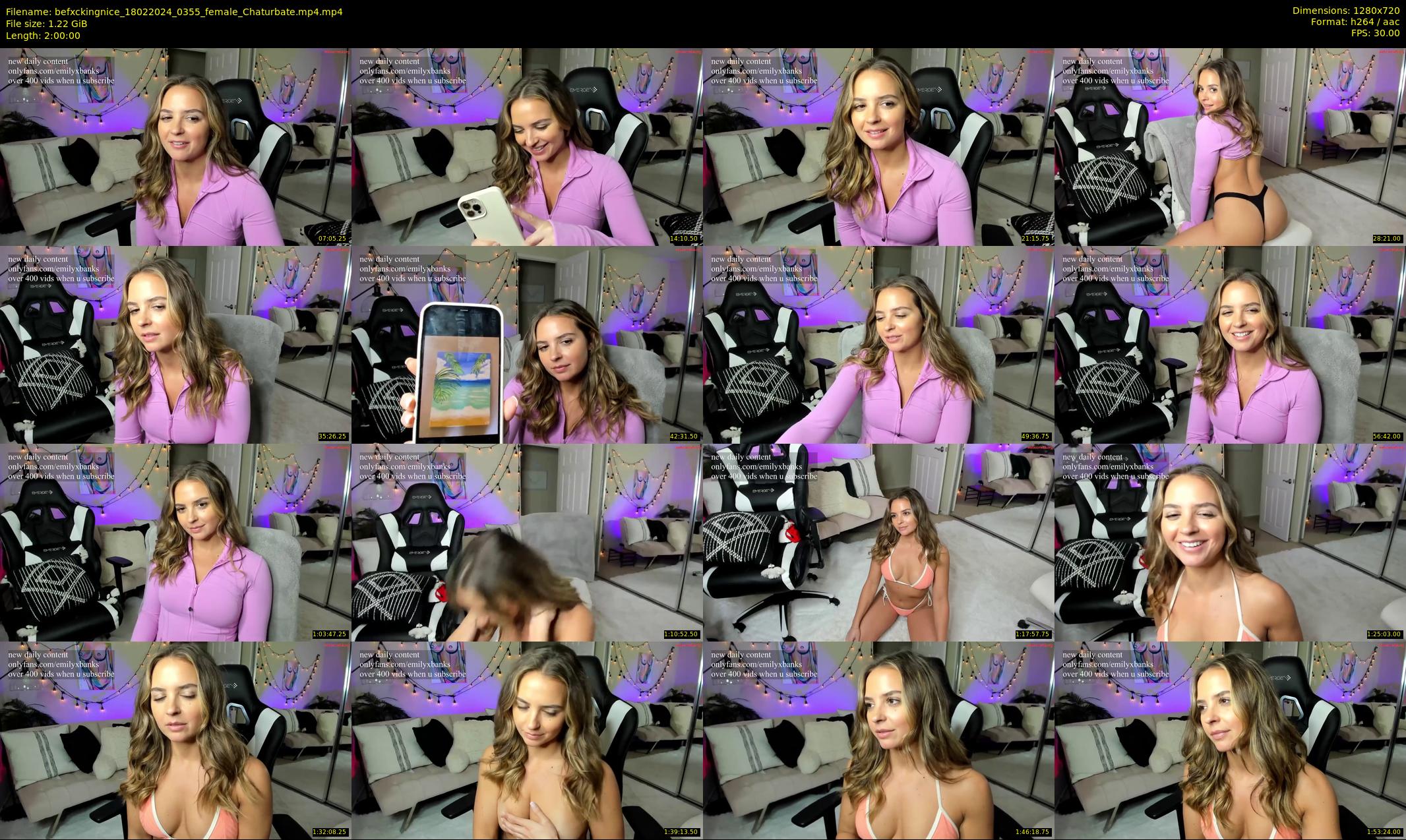 befxckingnice — 120 minute Chaturbate female cam show recording, 720p, Feb 18, 2024