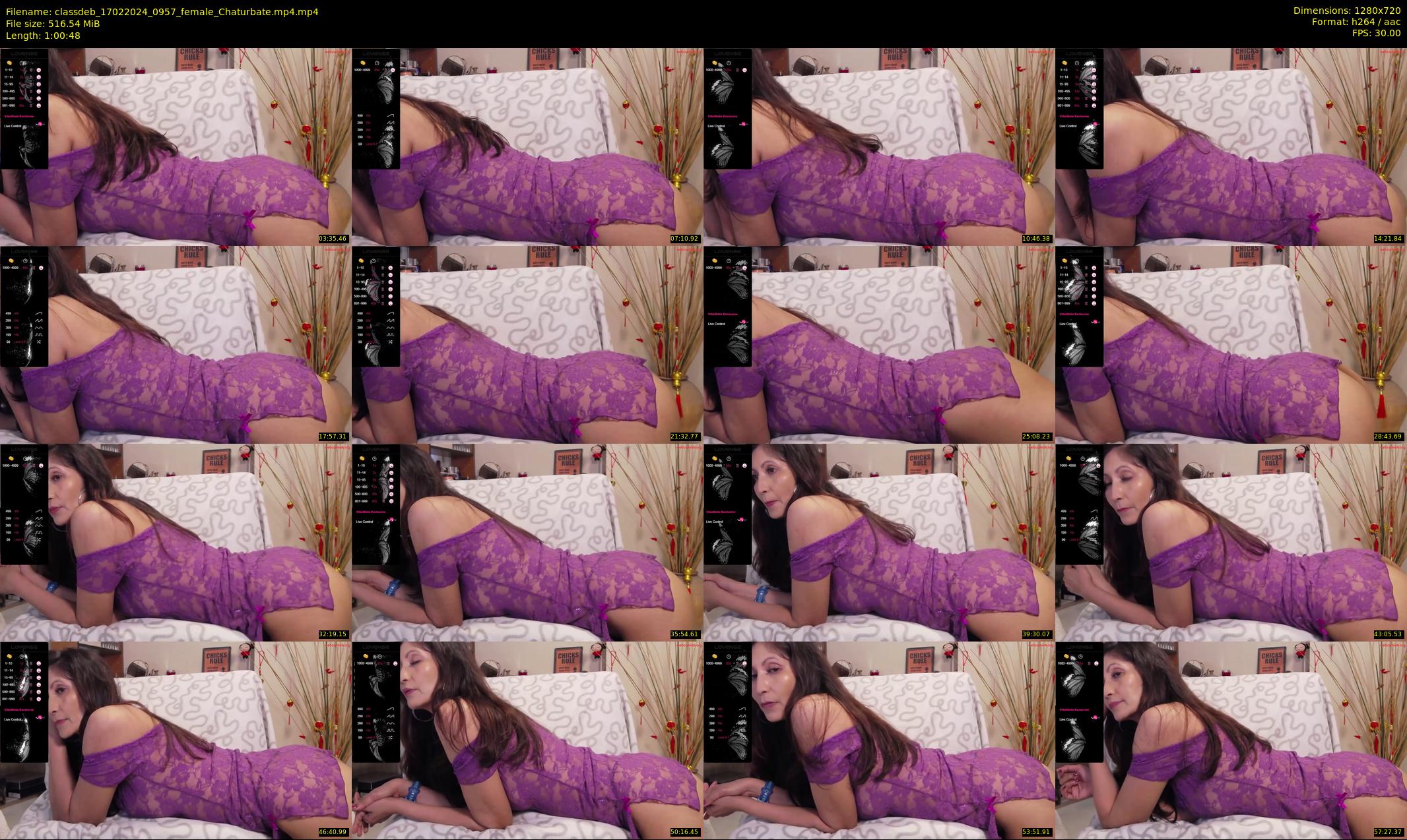 classdeb — 61 minute Chaturbate female cam show recording, 720p, Feb 17, 2024