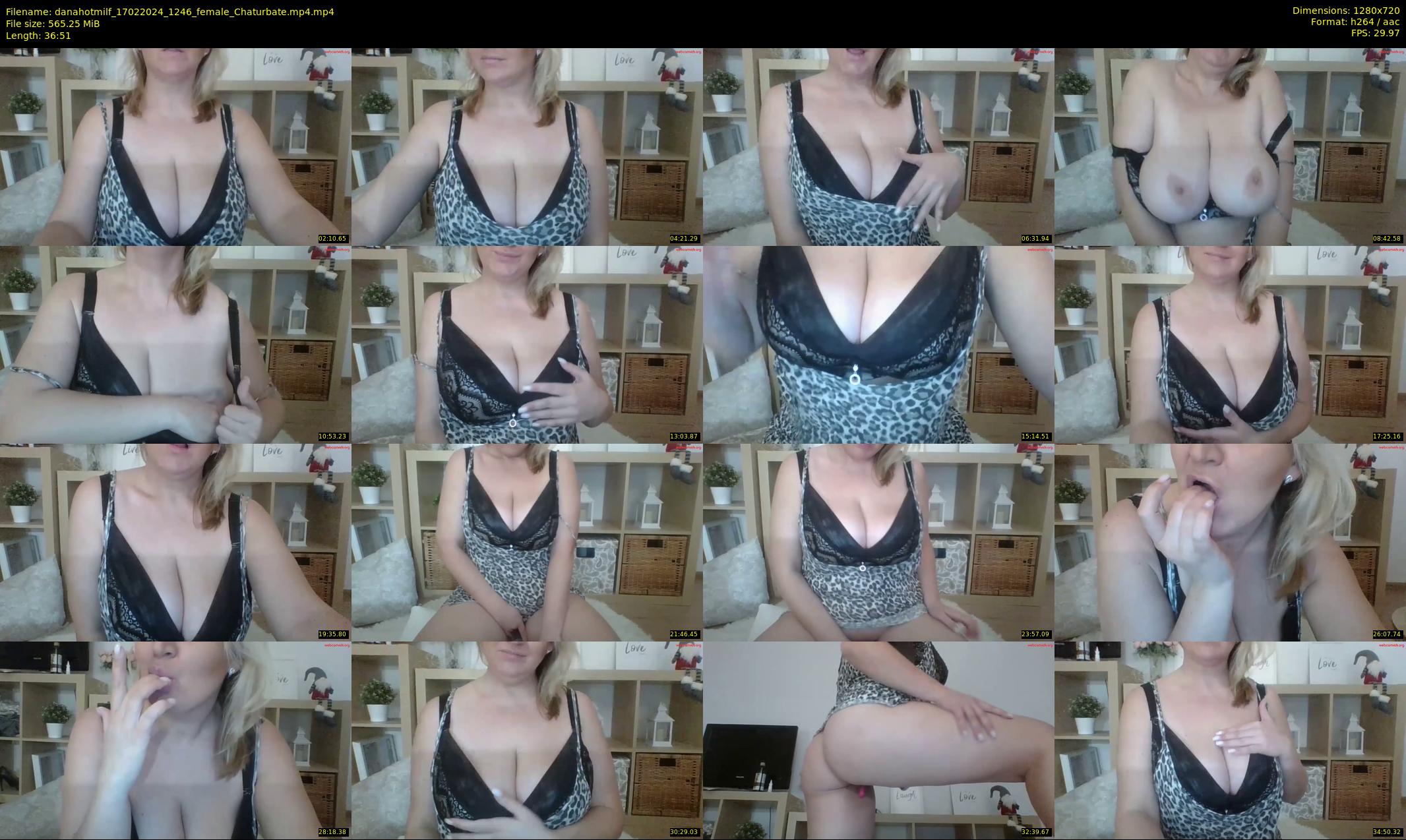 danahotmilf — 37 minute Chaturbate female cam show recording, 720p, Feb 17, 2024