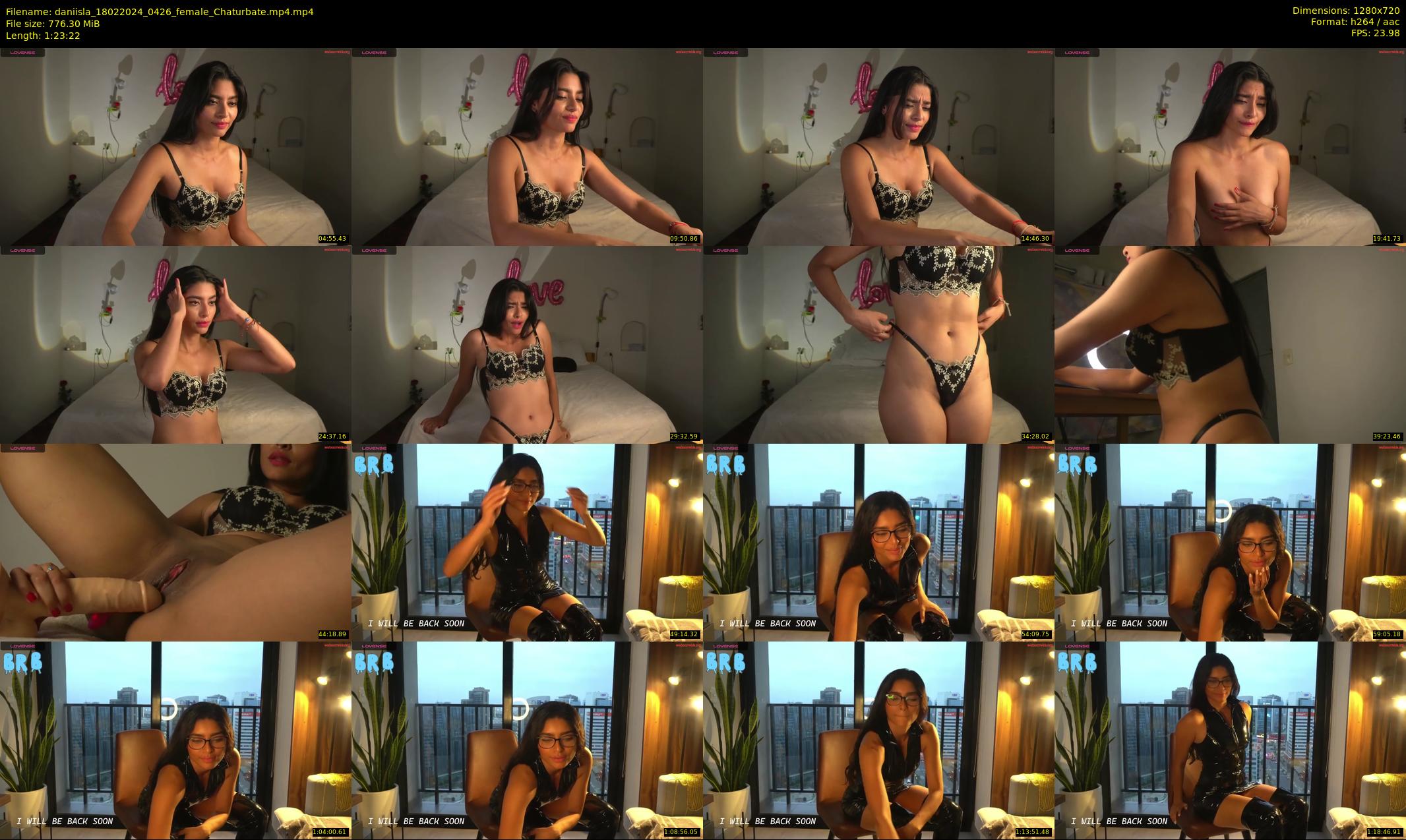 daniisla — 84 minute Chaturbate female cam show recording, 720p, Feb 18, 2024