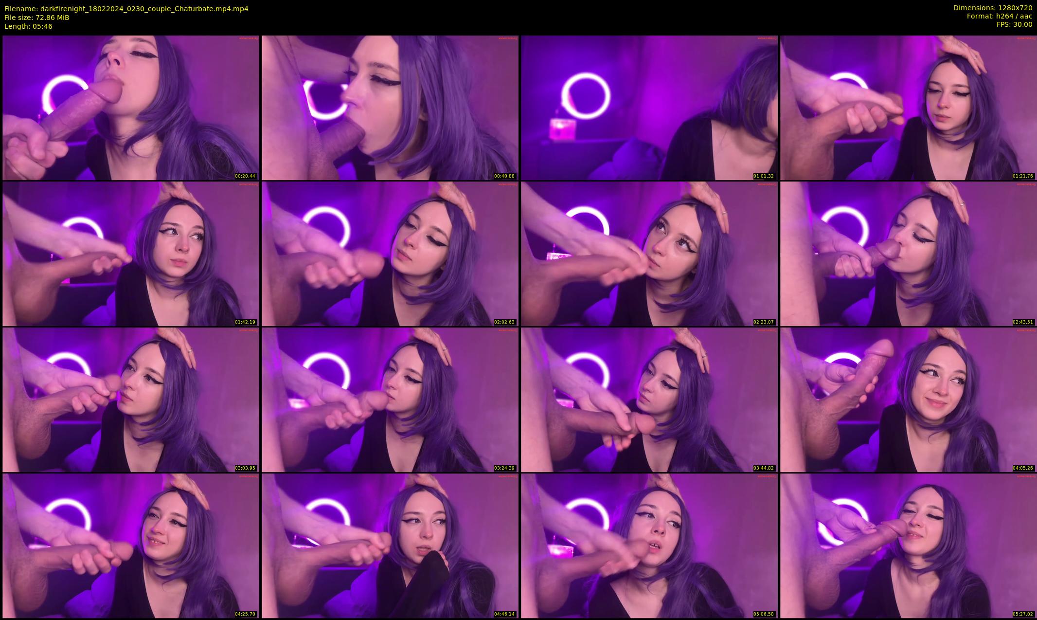 darkfirenight — 6 minute Chaturbate couple cam show recording, 720p, Feb 18, 2024