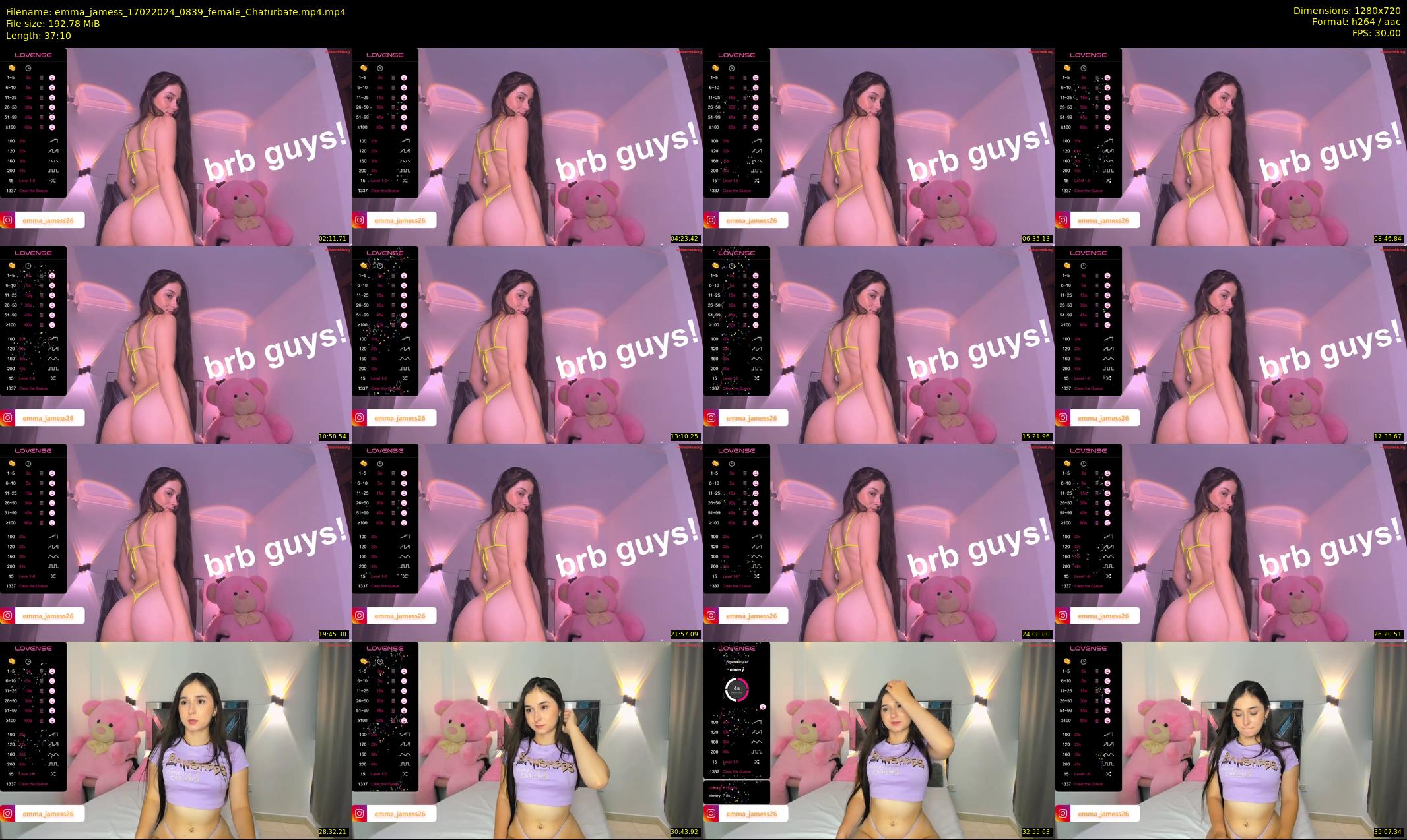emma_jamess — 38 minute Chaturbate female cam show recording, 720p, Feb 17, 2024