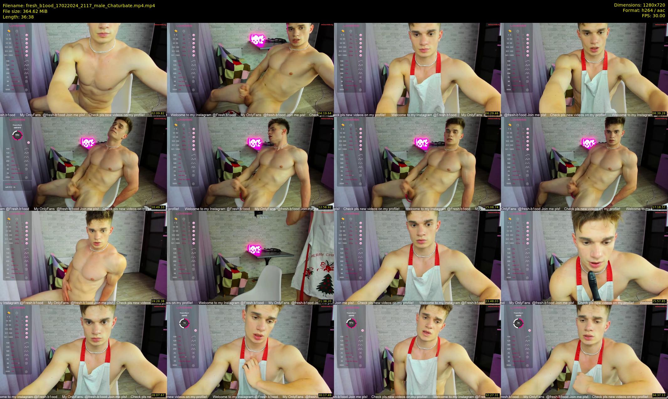 fresh_b1ood — 37 minute Chaturbate male cam show recording, 720p, Feb 17, 2024