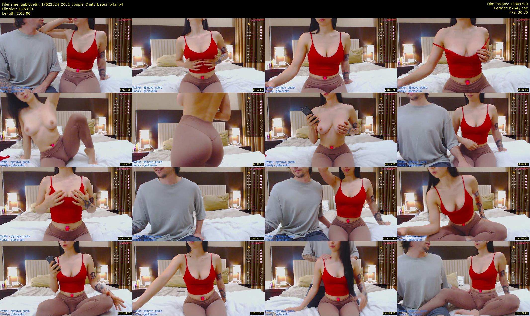 gablovetm — 120 minute Chaturbate couple cam show recording, 720p, Feb 17, 2024