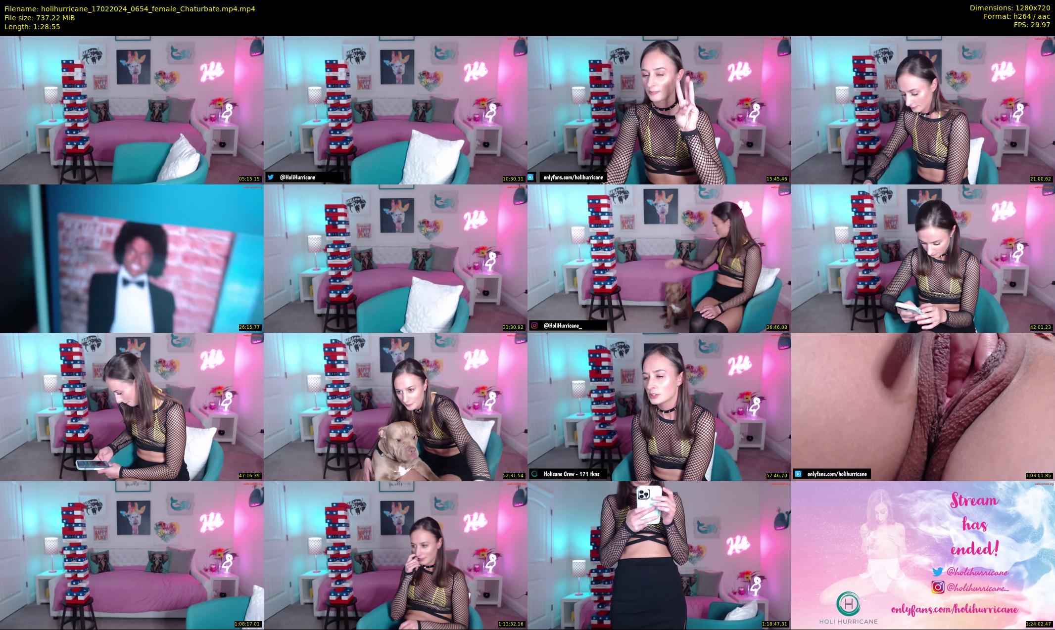 holihurricane — 89 minute Chaturbate female cam show recording, 720p, Feb 17, 2024