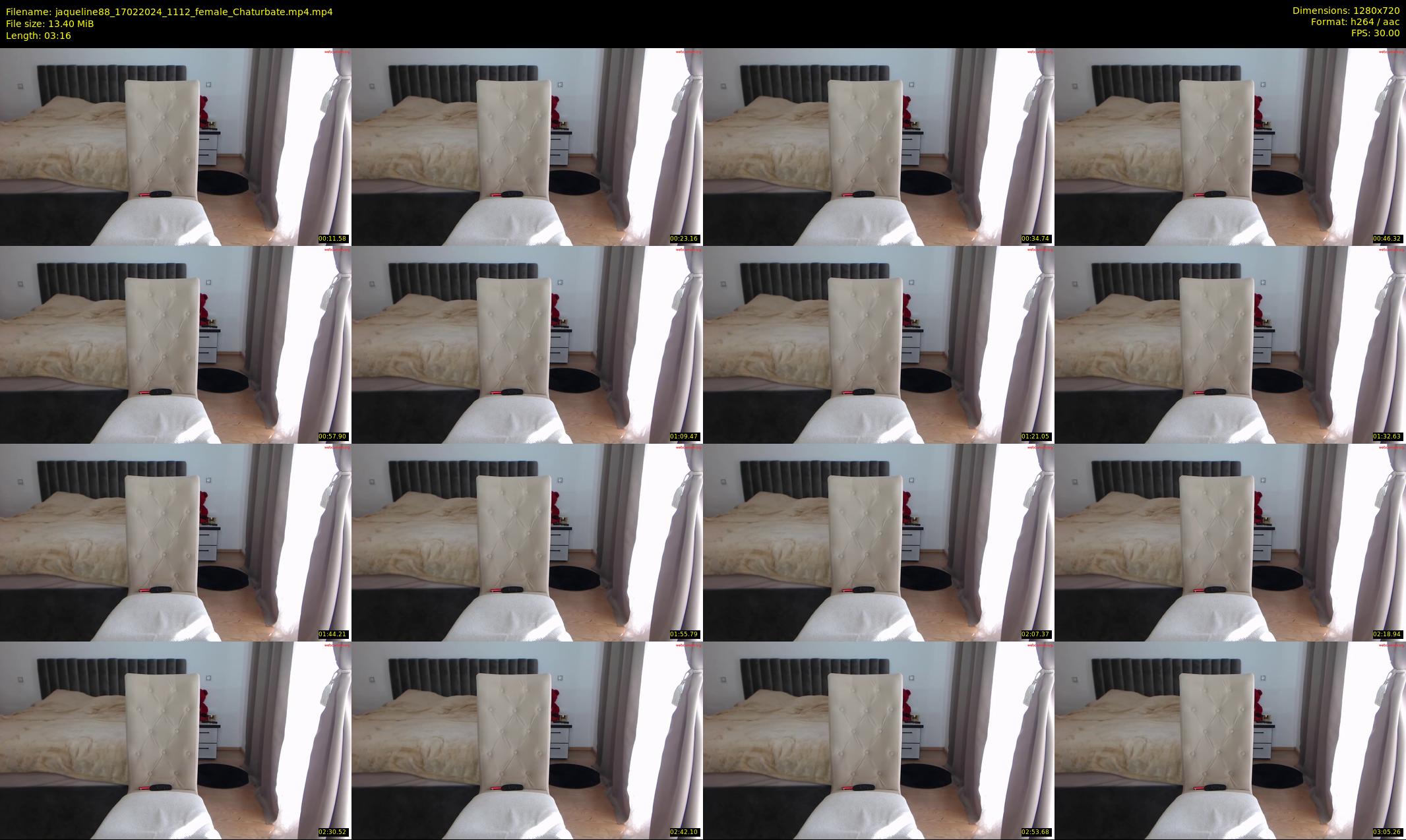 jaqueline88 — 4 minute Chaturbate female cam show recording, 720p, Feb 17, 2024