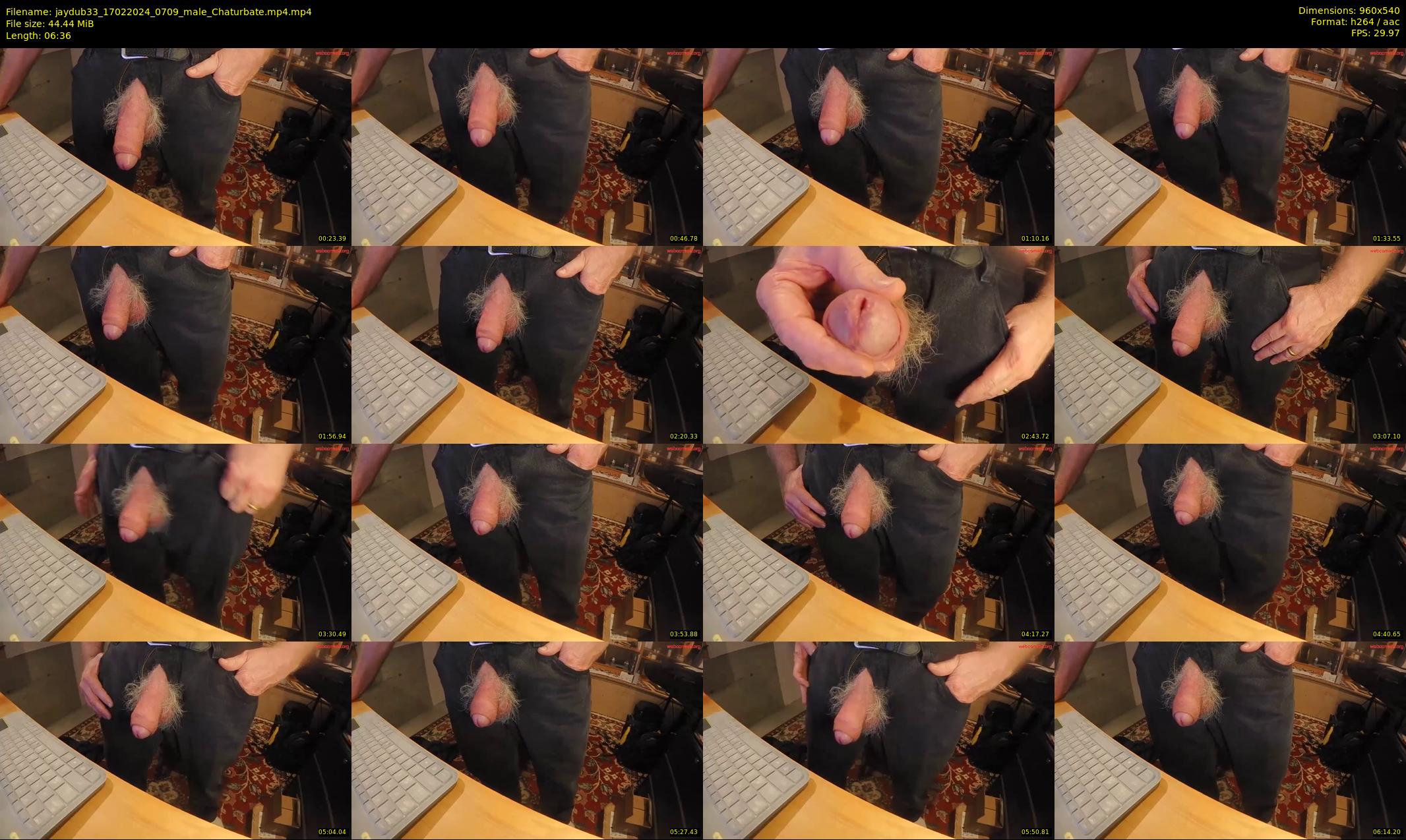 jaydub33 — 7 minute Chaturbate male cam show recording, 480p, Feb 17, 2024