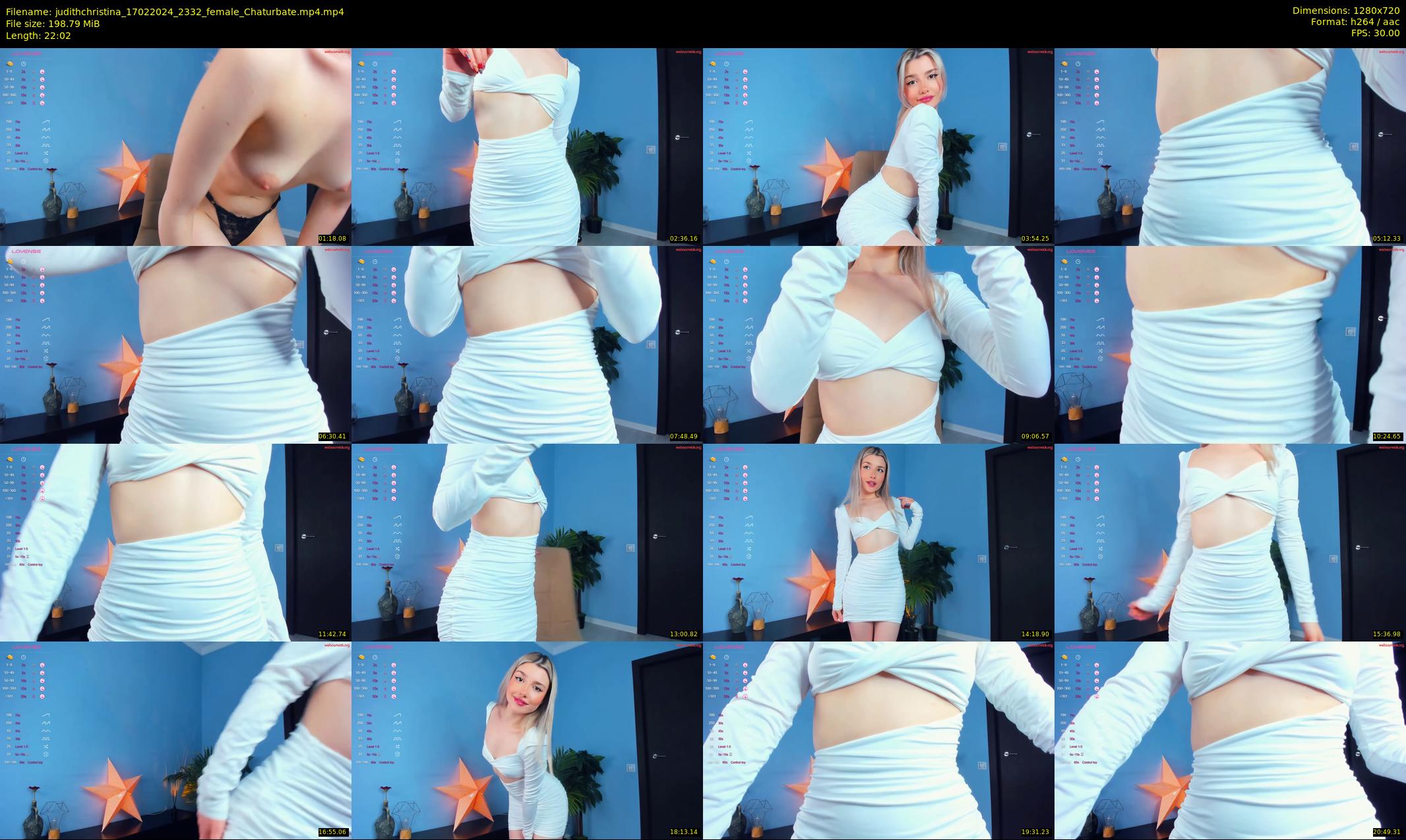 judithchristina — 23 minute Chaturbate female cam show recording, 720p, Feb 17, 2024