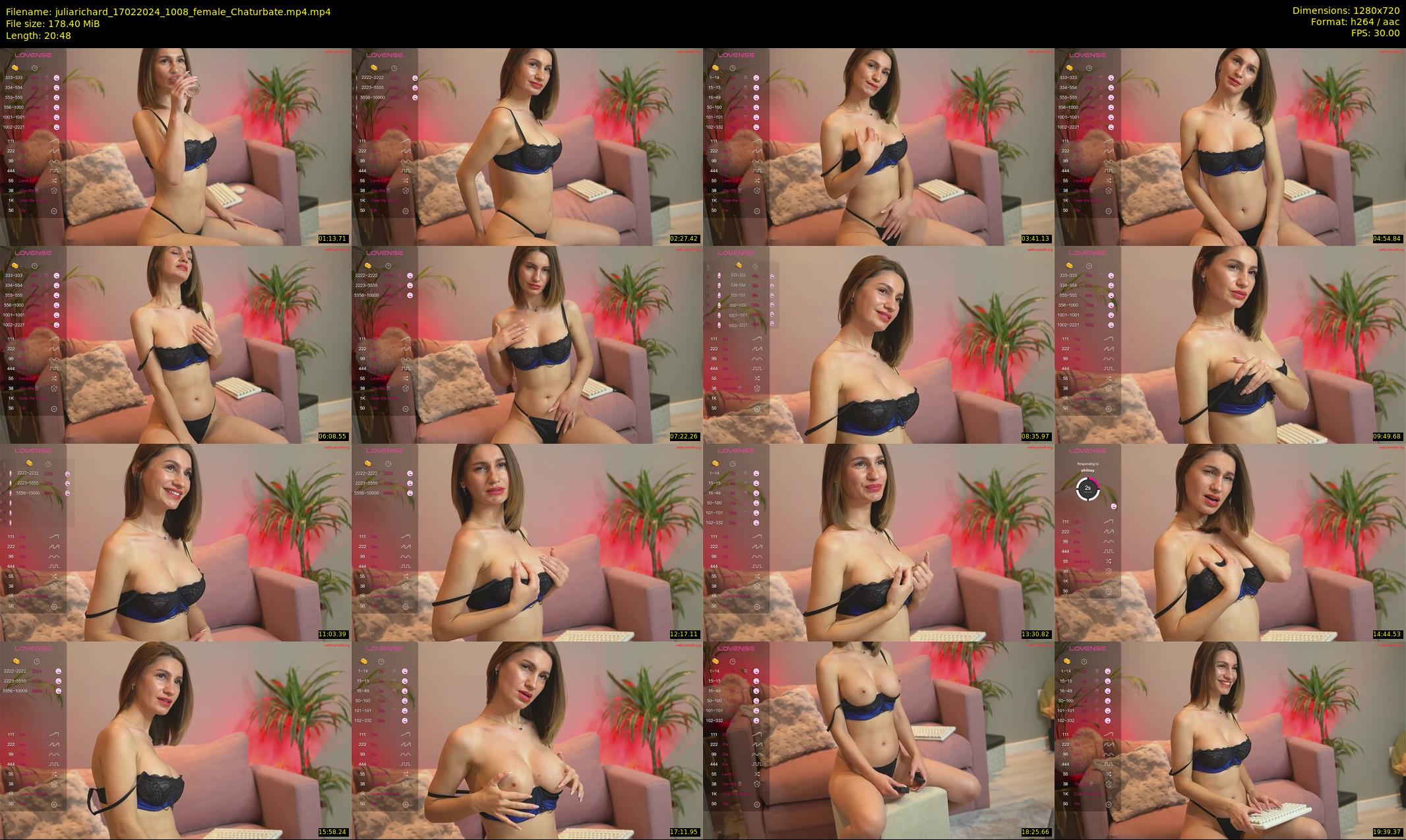 juliarichard — 21 minute Chaturbate female cam show recording, 720p, Feb 17, 2024