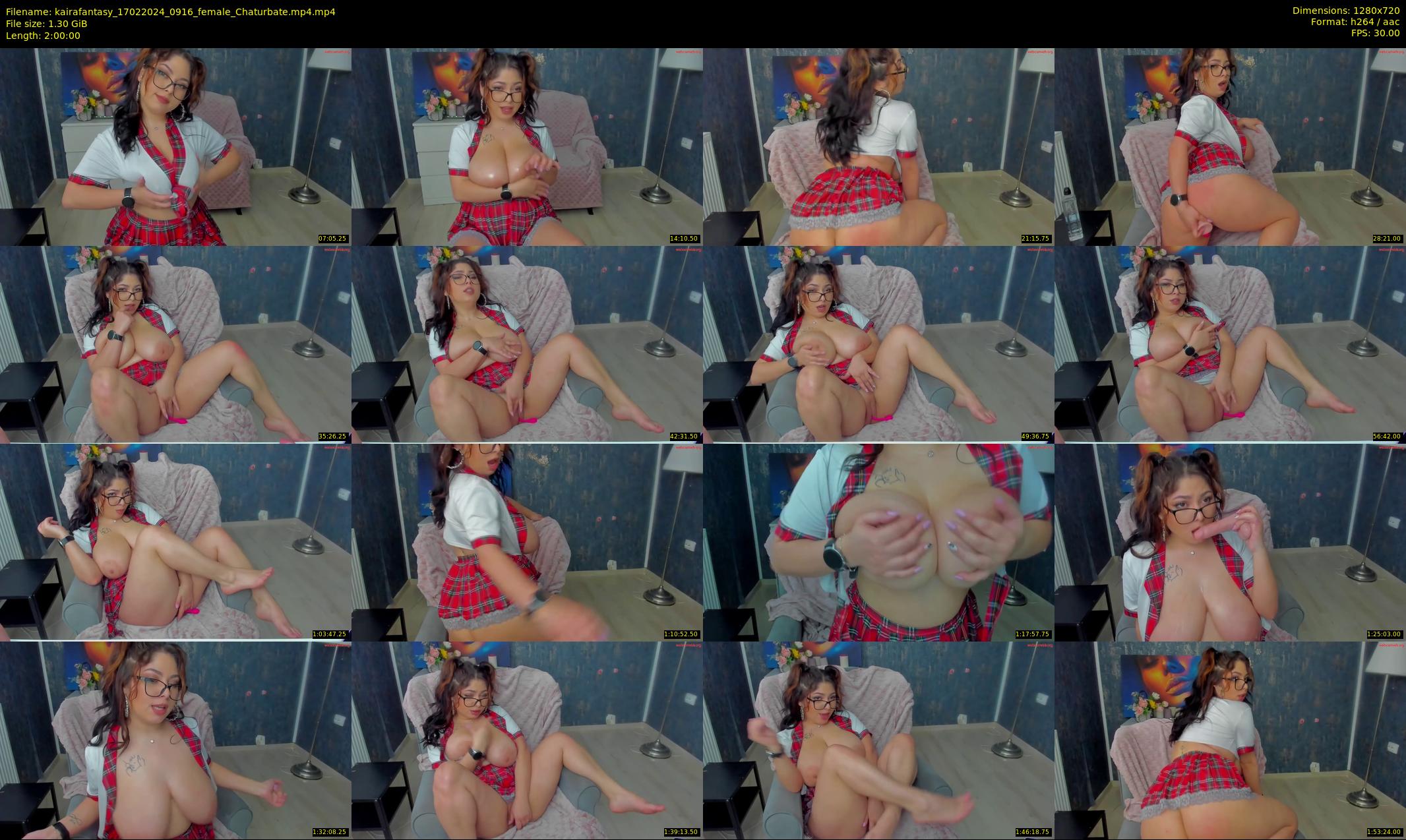kairafantasy — 120 minute Chaturbate female cam show recording, 720p, Feb 17, 2024