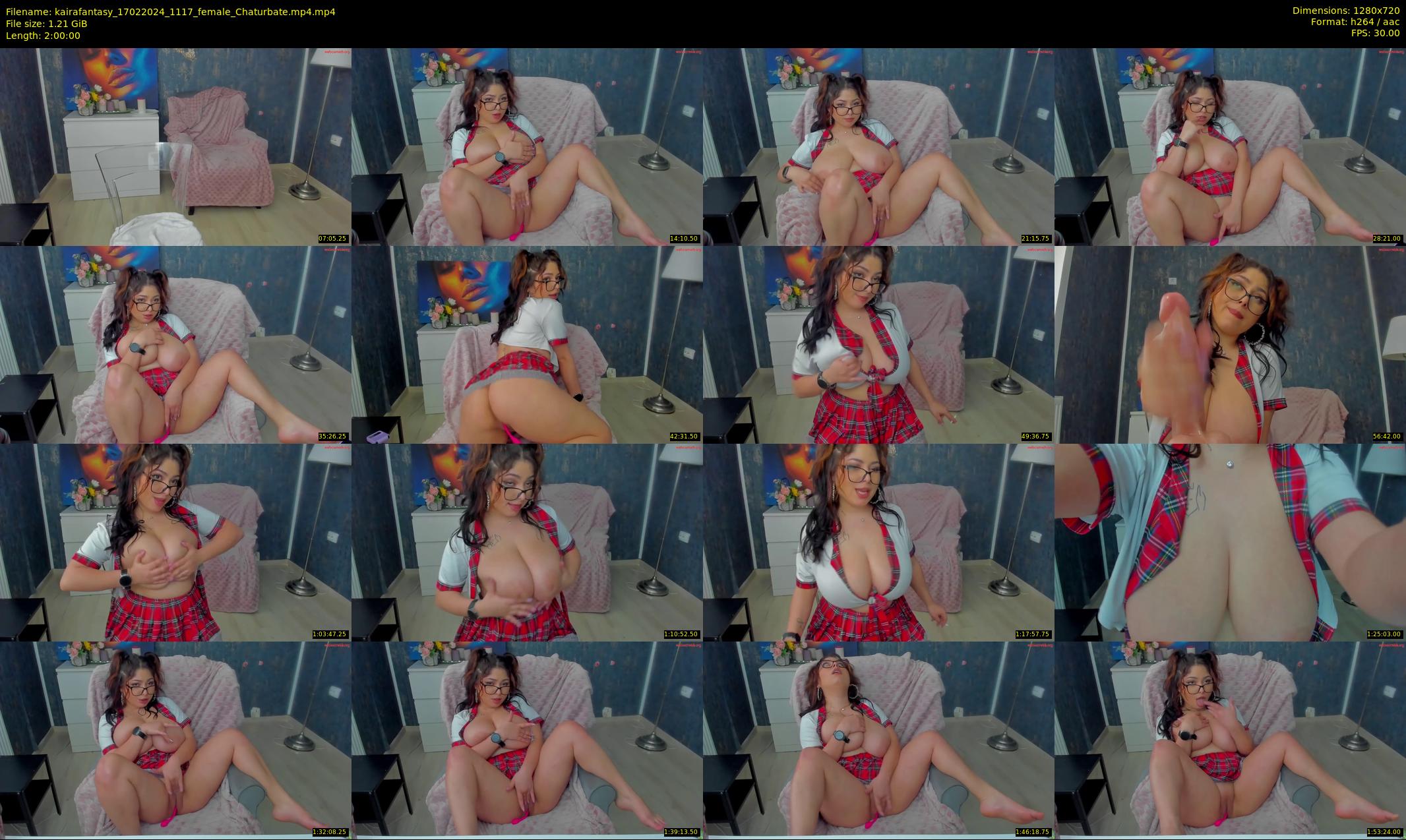 kairafantasy — 120 minute Chaturbate female cam show recording, 720p, Feb 17, 2024