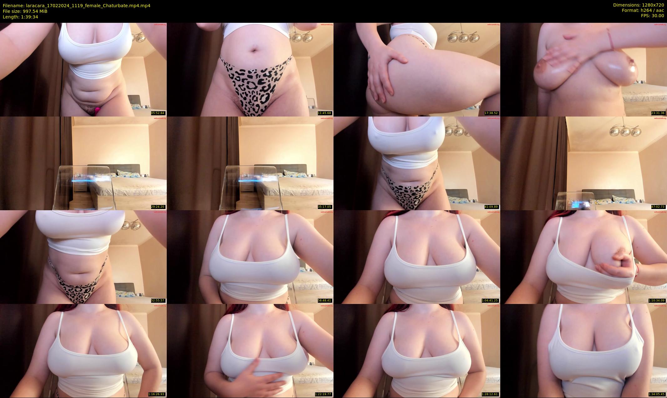 laracara — 100 minute Chaturbate female cam show recording, 720p, Feb 17, 2024