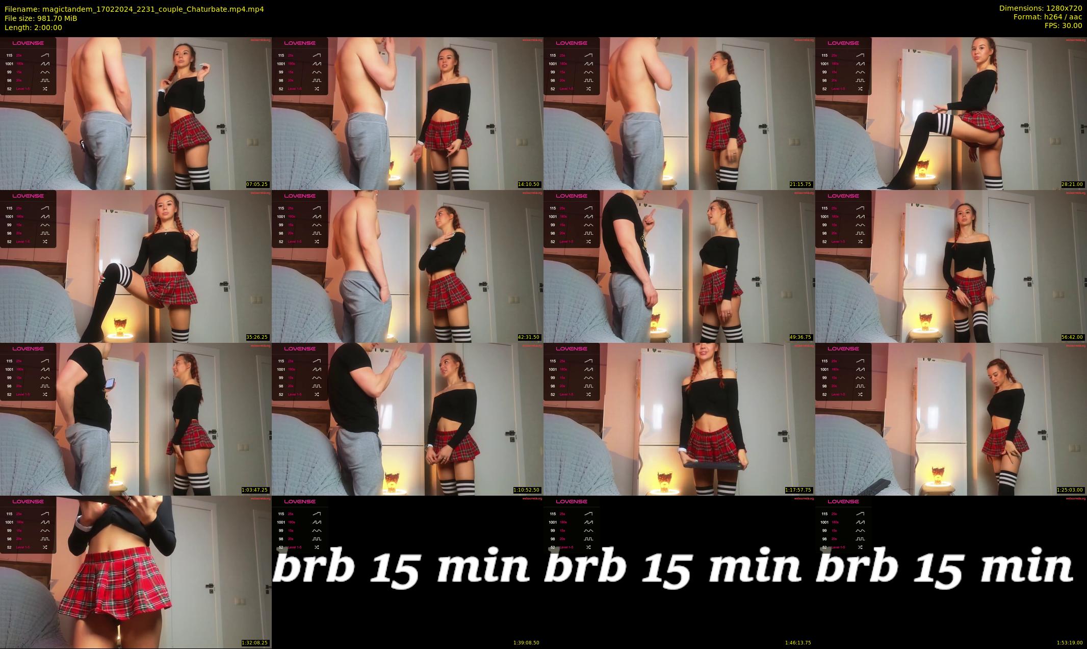 magictandem — 120 minute Chaturbate couple cam show recording, 720p, Feb 17, 2024