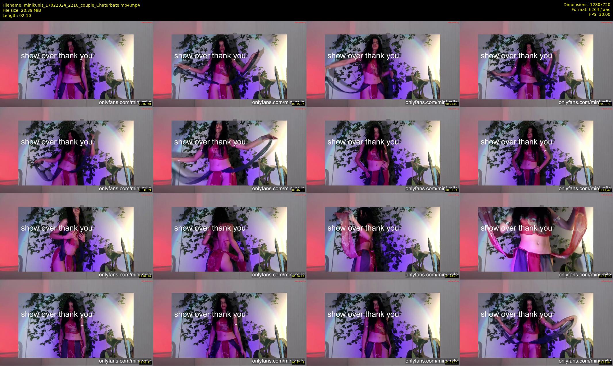 minikunis — 3 minute Chaturbate couple cam show recording, 720p, Feb 17, 2024