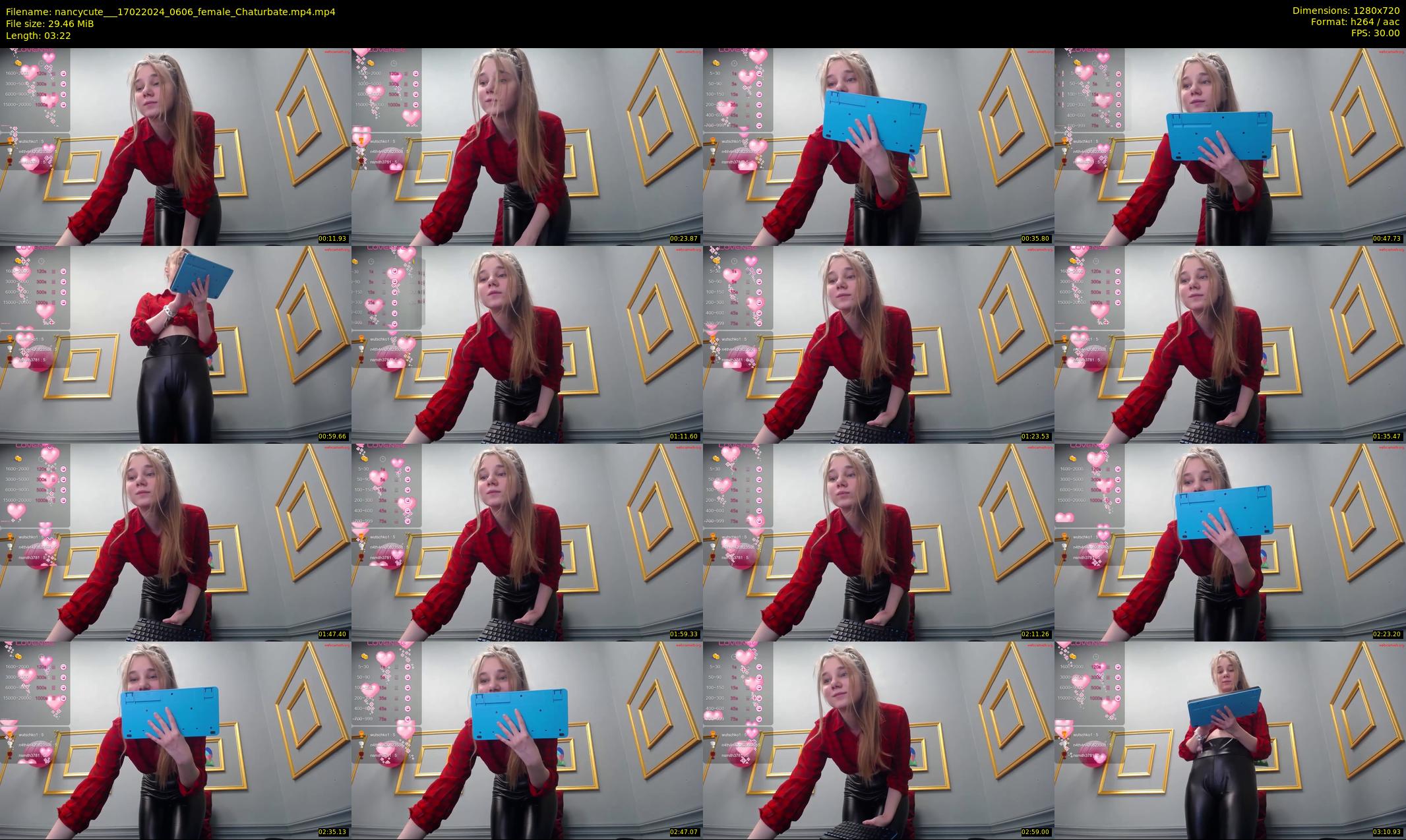 nancycute__ — 4 minute Chaturbate female cam show recording, 720p, Feb 17, 2024