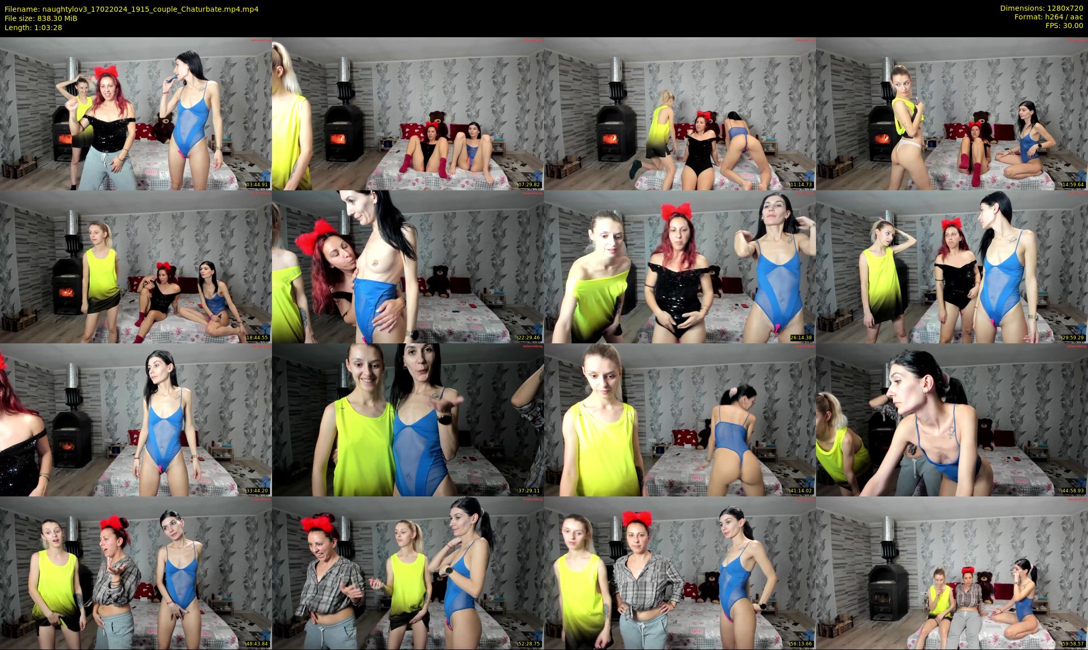 naughtylov3 — 64 minute Chaturbate couple cam show recording, 720p, Feb 17, 2024