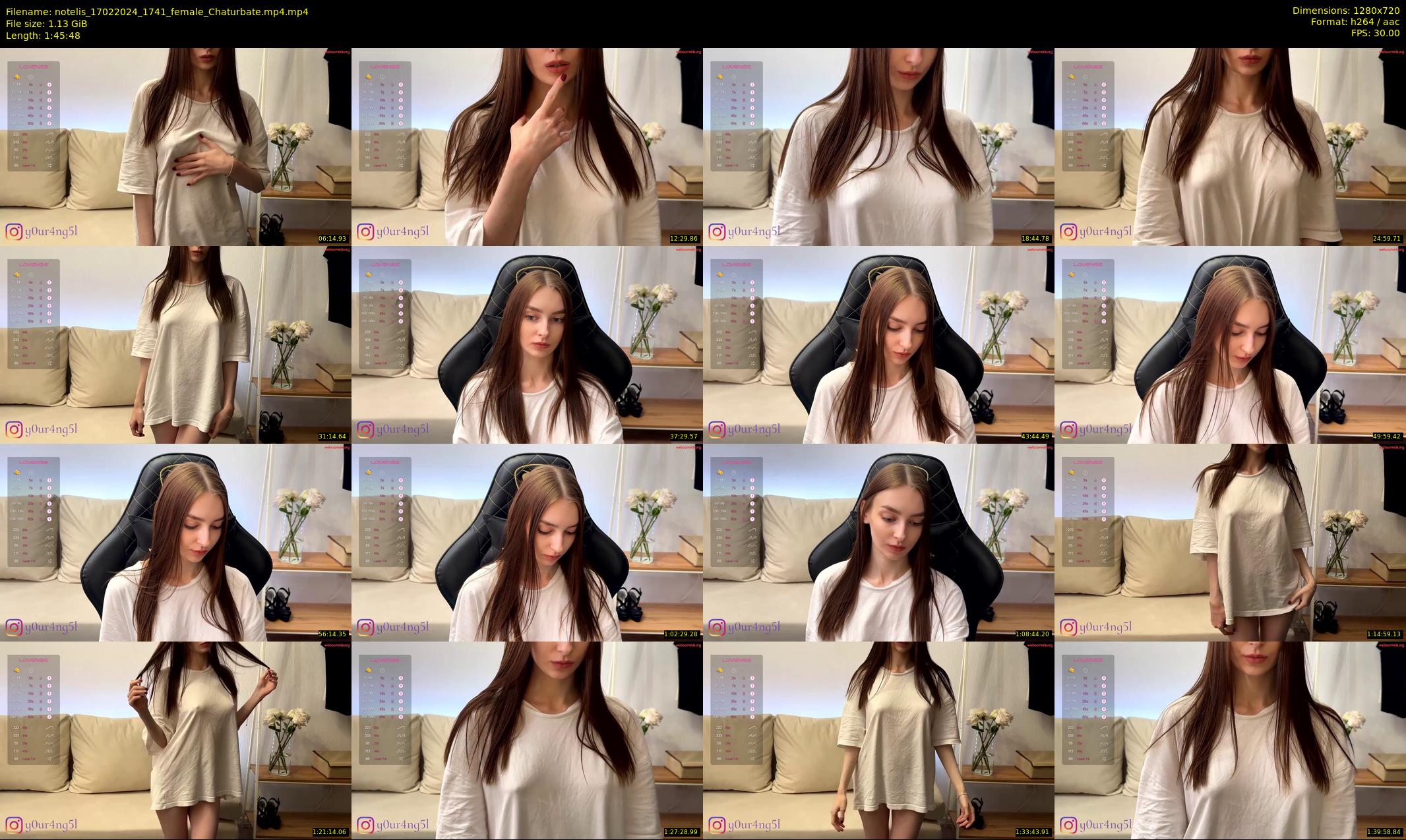 notelis — 106 minute Chaturbate female cam show recording, 720p, Feb 17, 2024