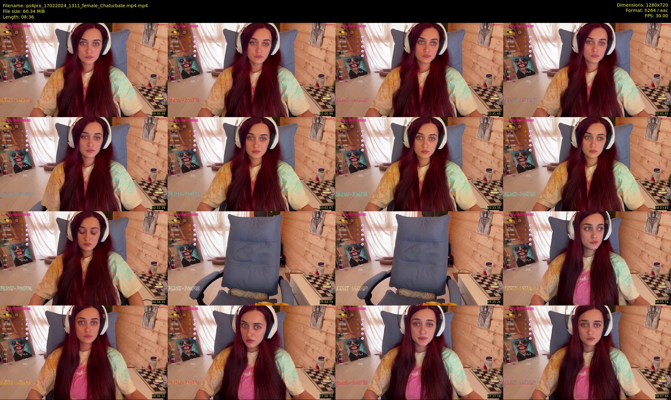 ps4pro — 9 minute Chaturbate female cam show recording, 720p, Feb 17, 2024