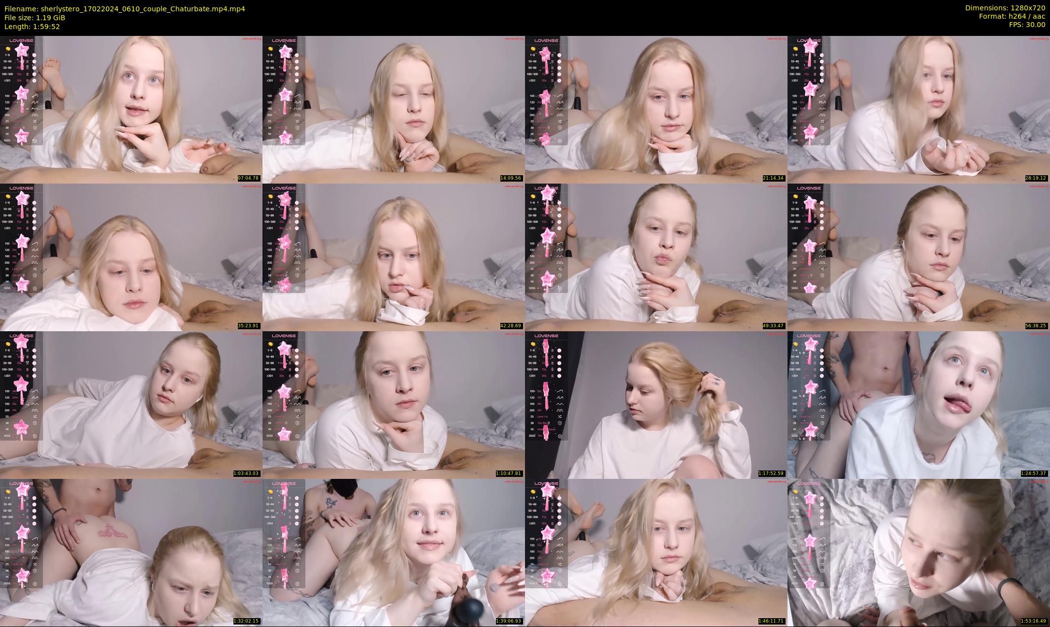 sherlystero — 120 minute Chaturbate couple cam show recording, 720p, Feb 17, 2024