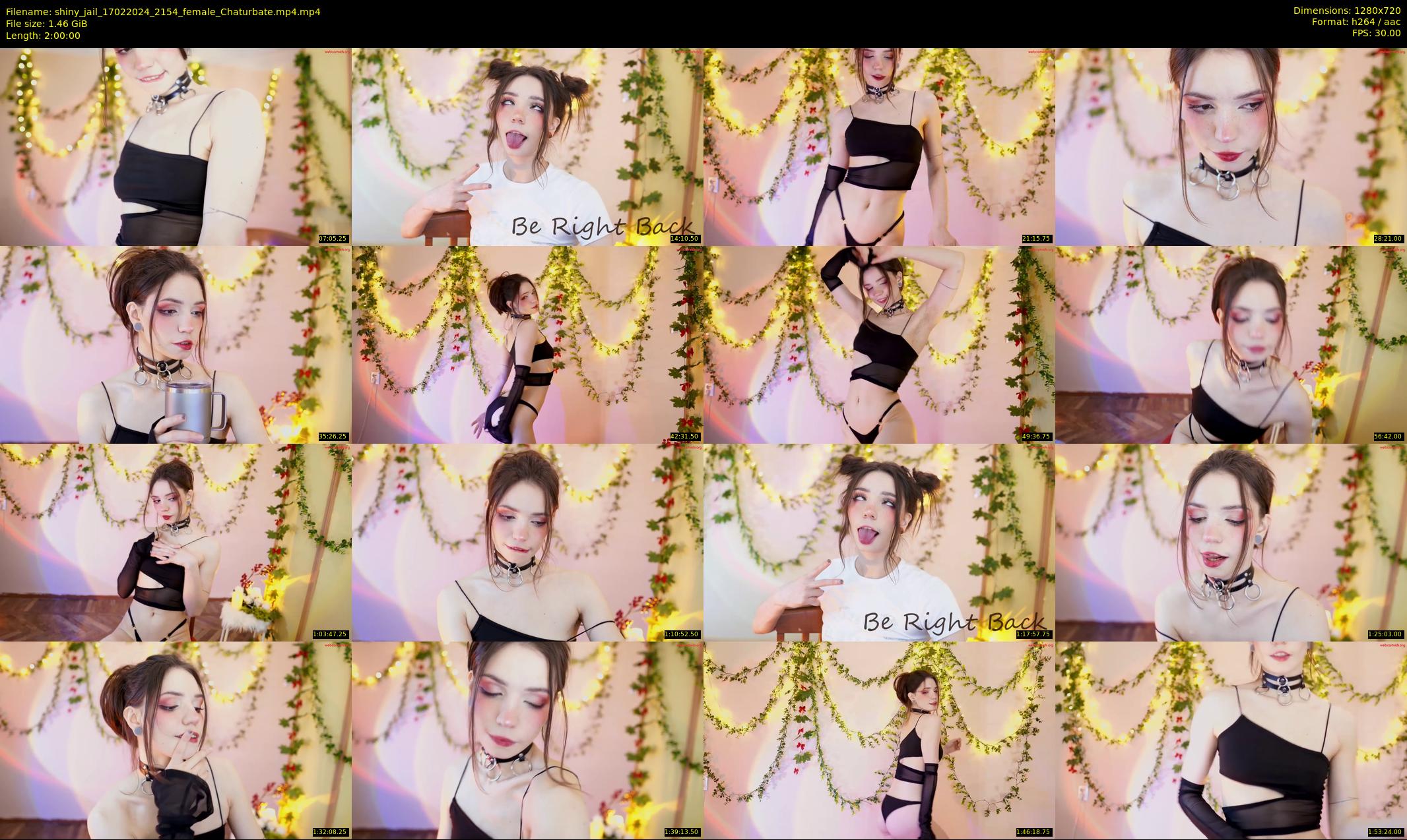 shiny_jail — 120 minute Chaturbate female cam show recording, 720p, Feb 17, 2024