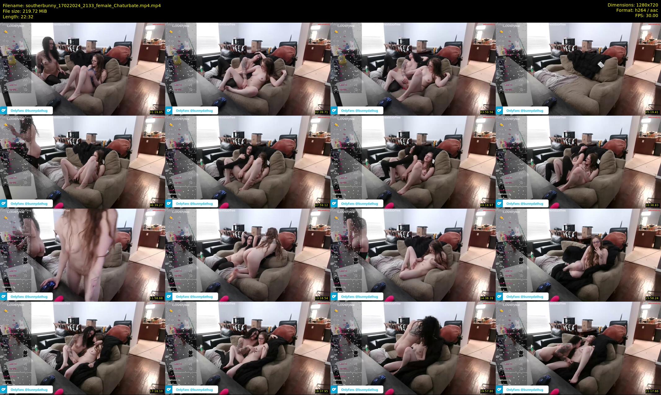 southerbunny — 23 minute Chaturbate female cam show recording, 720p, Feb 17, 2024