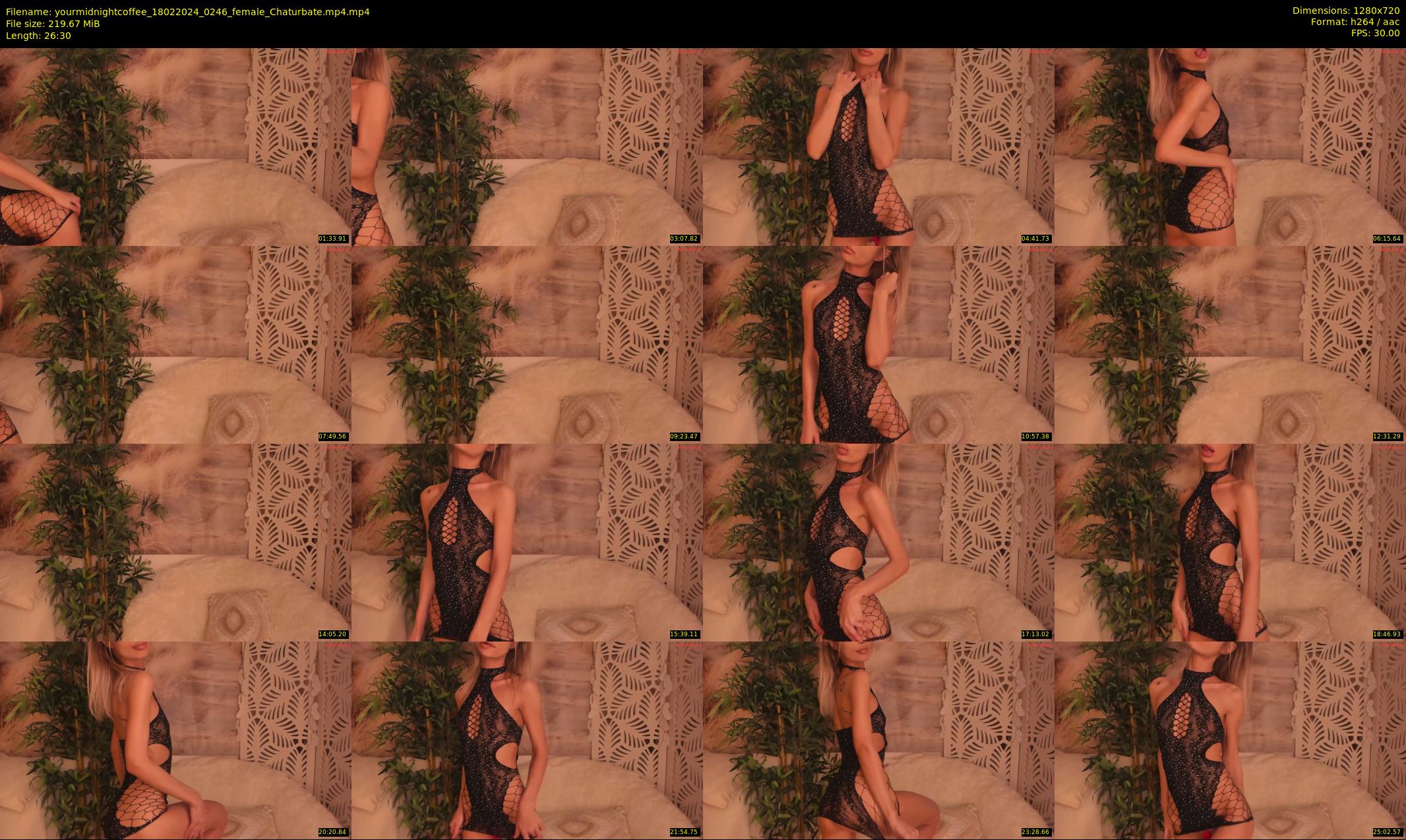 yourmidnightcoffee — 27 minute Chaturbate female cam show recording, 720p, Feb 18, 2024