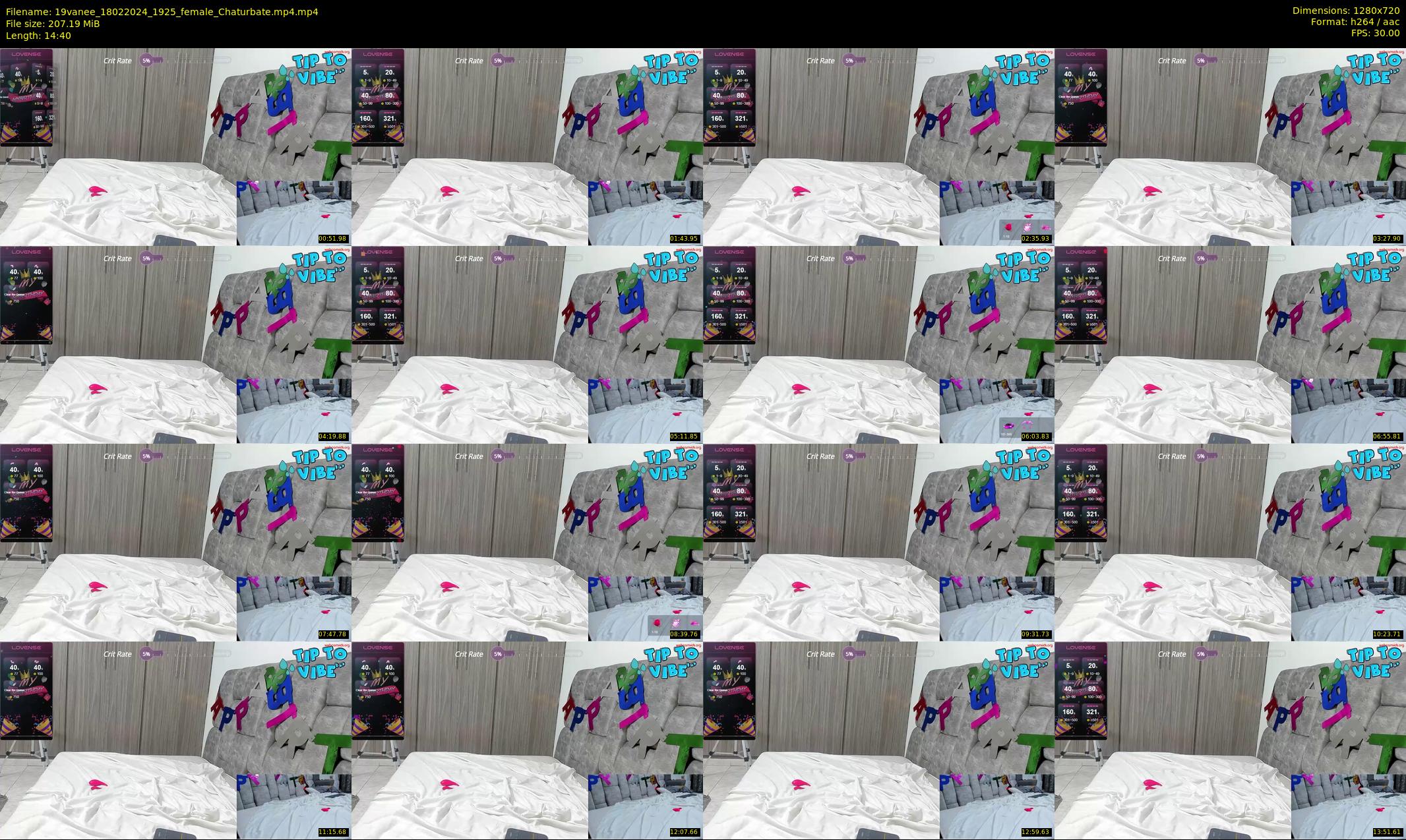 19vanee — 15 minute Chaturbate female cam show recording, 720p, Feb 18, 2024