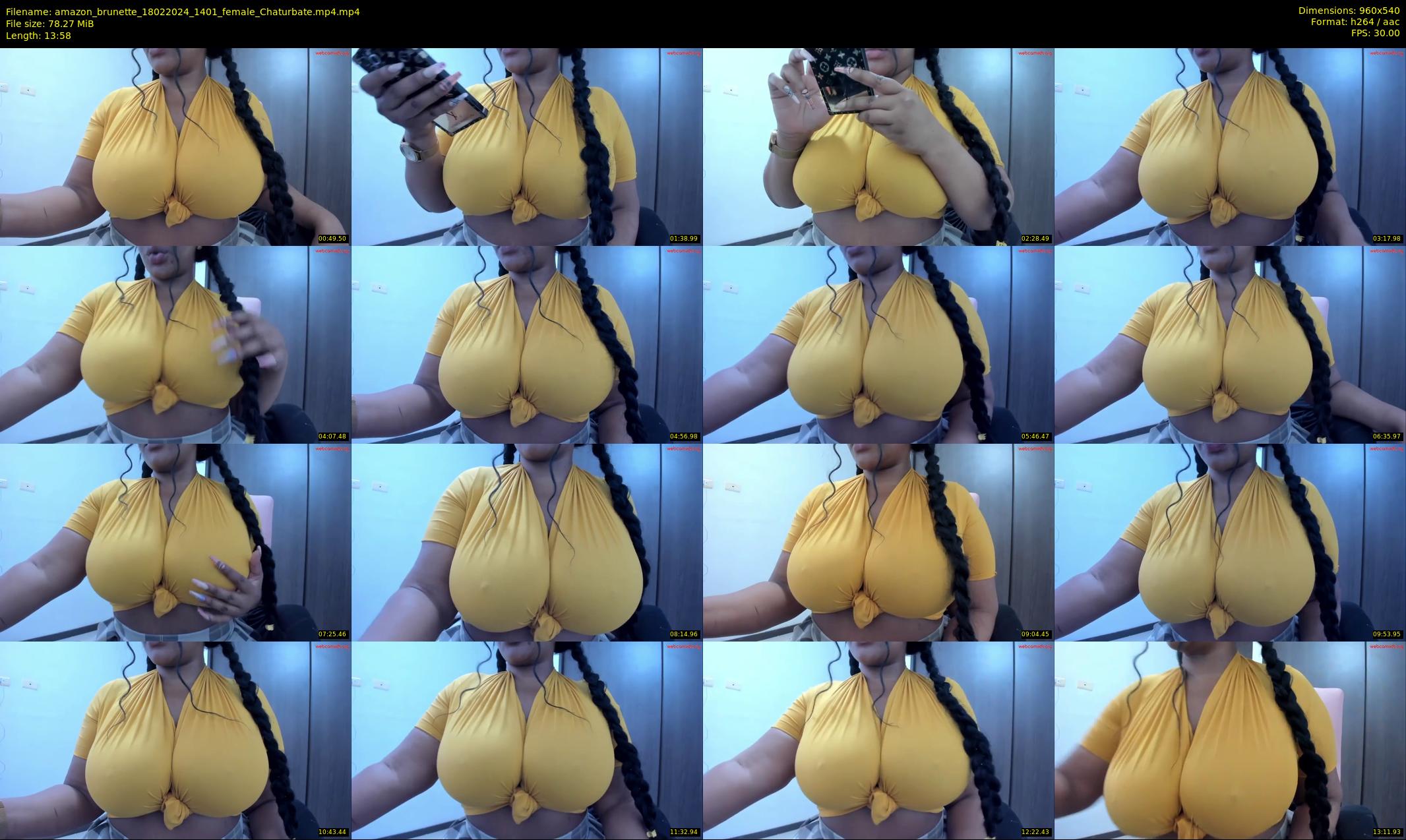 amazon_brunette — 14 minute Chaturbate female cam show recording, 480p, Feb 18, 2024