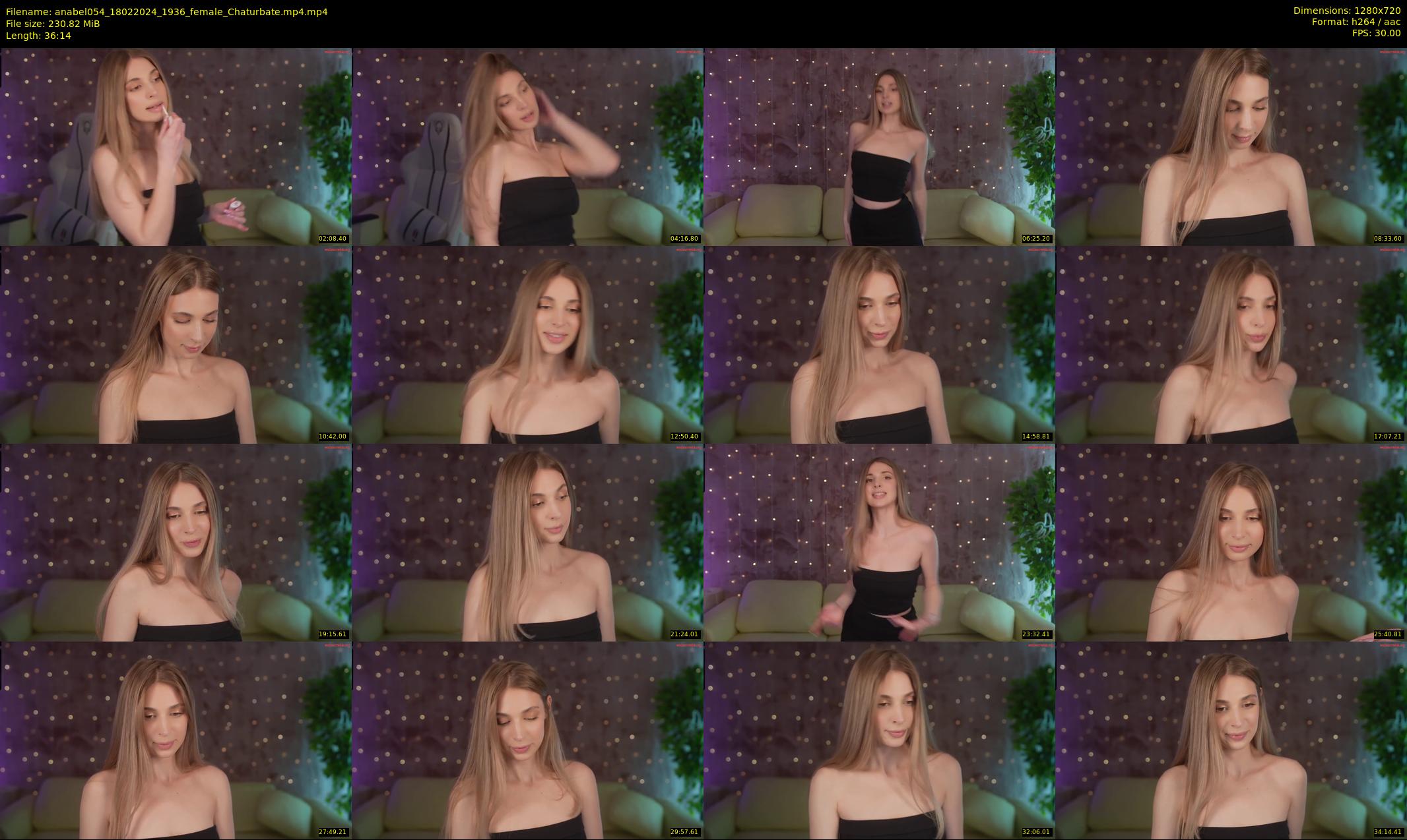 anabel054 — 37 minute Chaturbate female cam show recording, 720p, Feb 18, 2024
