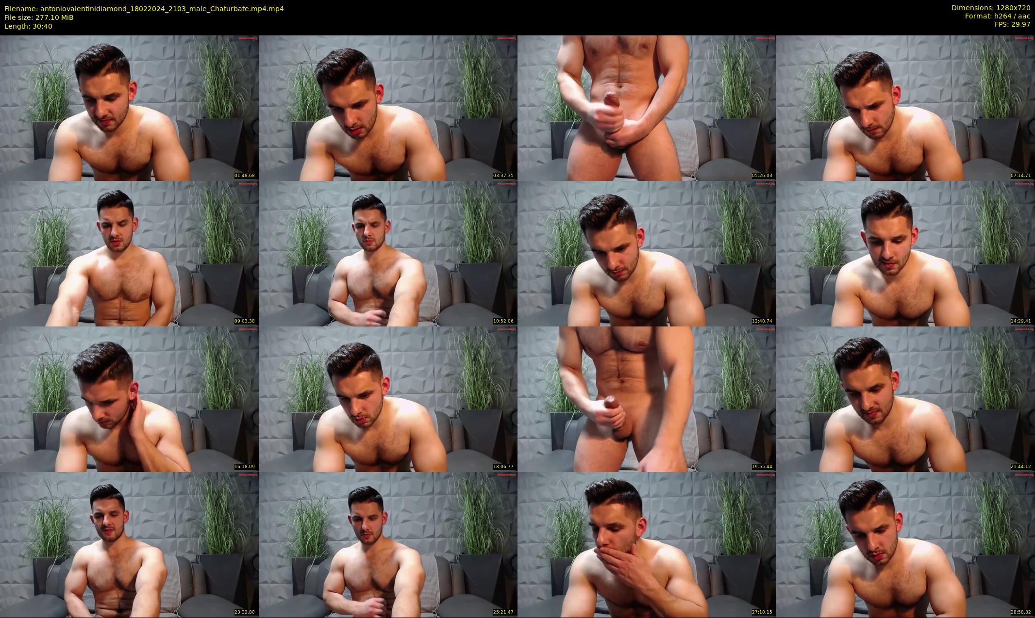antoniovalentinidiamond — 31 minute Chaturbate male cam show recording, 720p, Feb 18, 2024