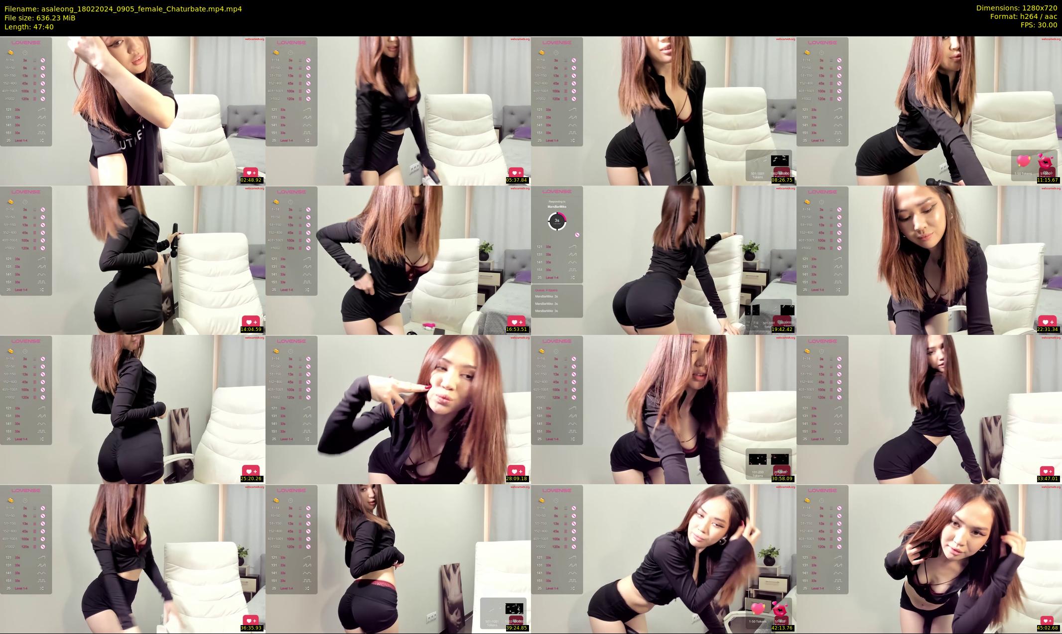 asaleong — 48 minute Chaturbate female cam show recording, 720p, Feb 18, 2024