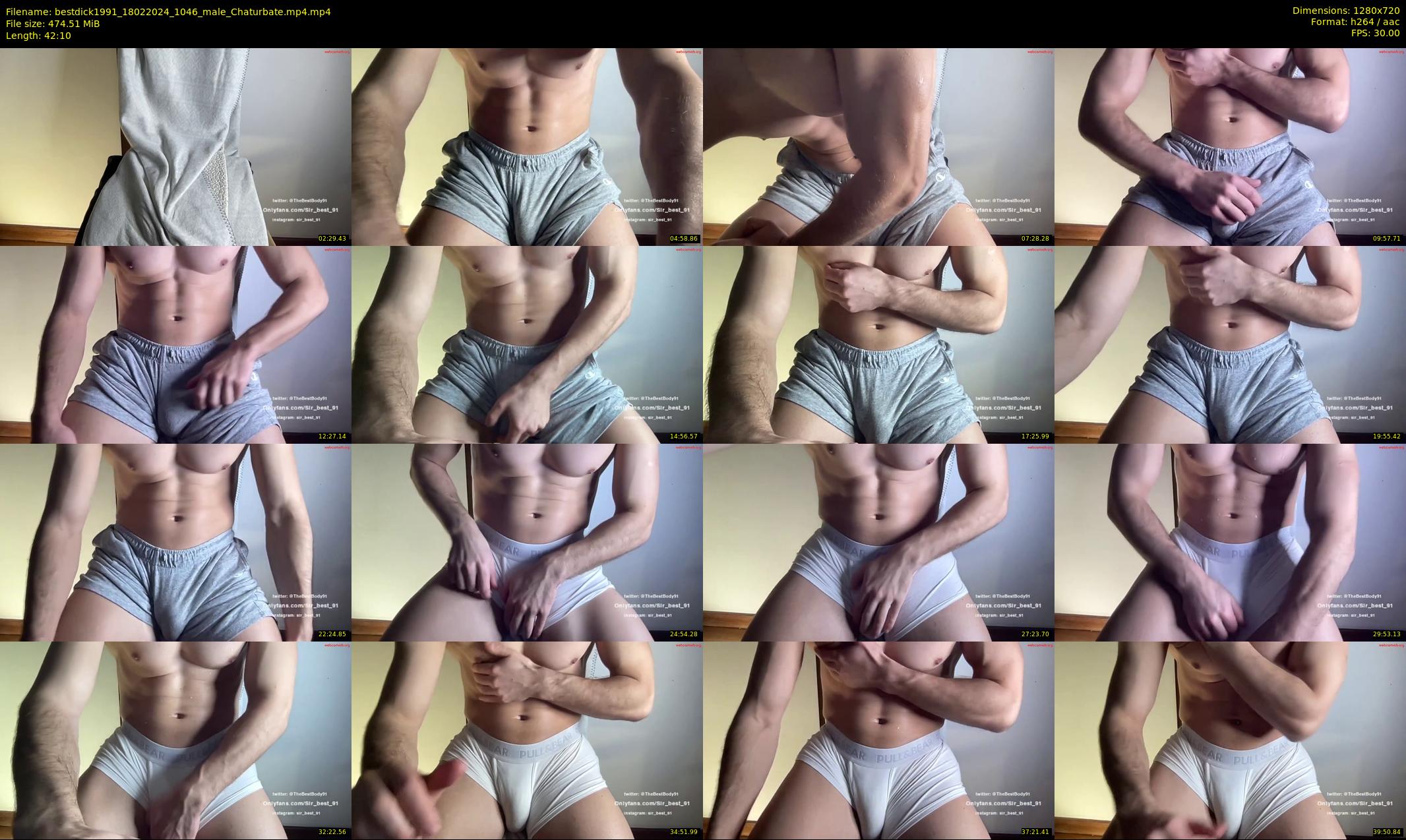 bestdick1991 — 43 minute Chaturbate male cam show recording, 720p, Feb 18, 2024