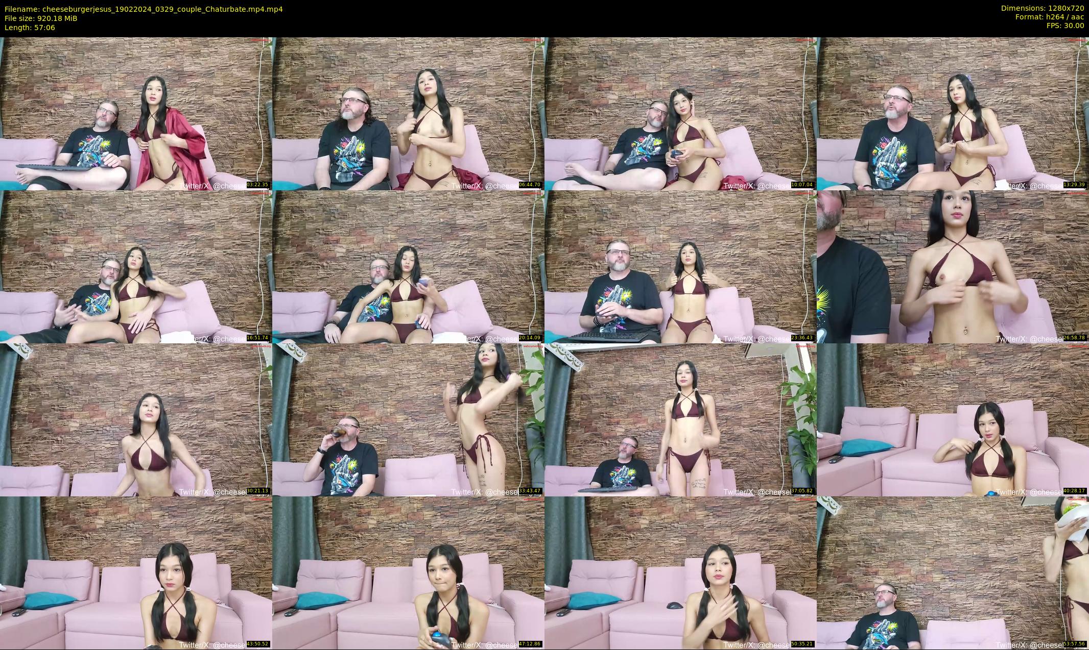 cheeseburgerjesus — 58 minute Chaturbate couple cam show recording, 720p, Feb 19, 2024