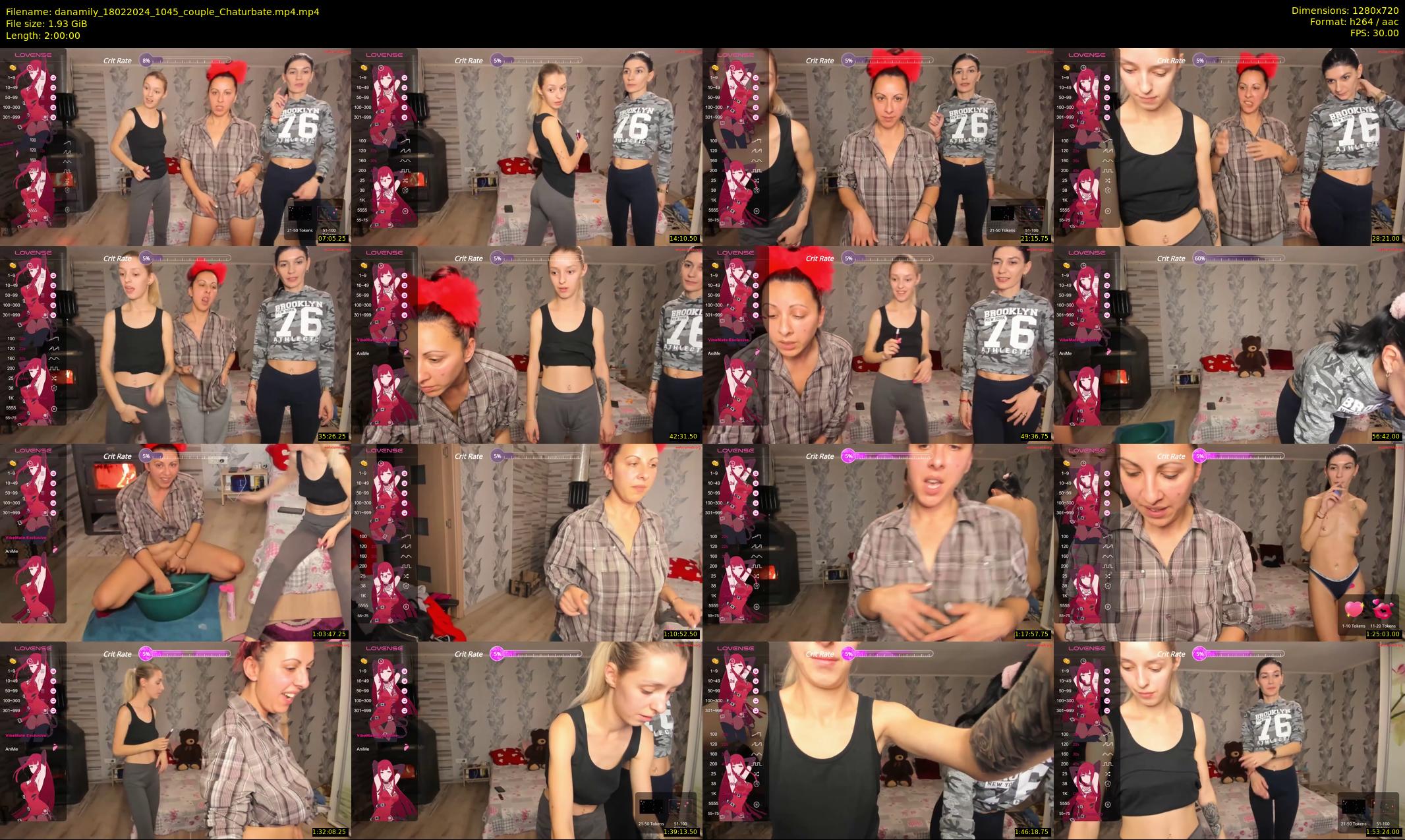 danamily — 120 minute Chaturbate female cam show recording, 720p, Feb 18, 2024
