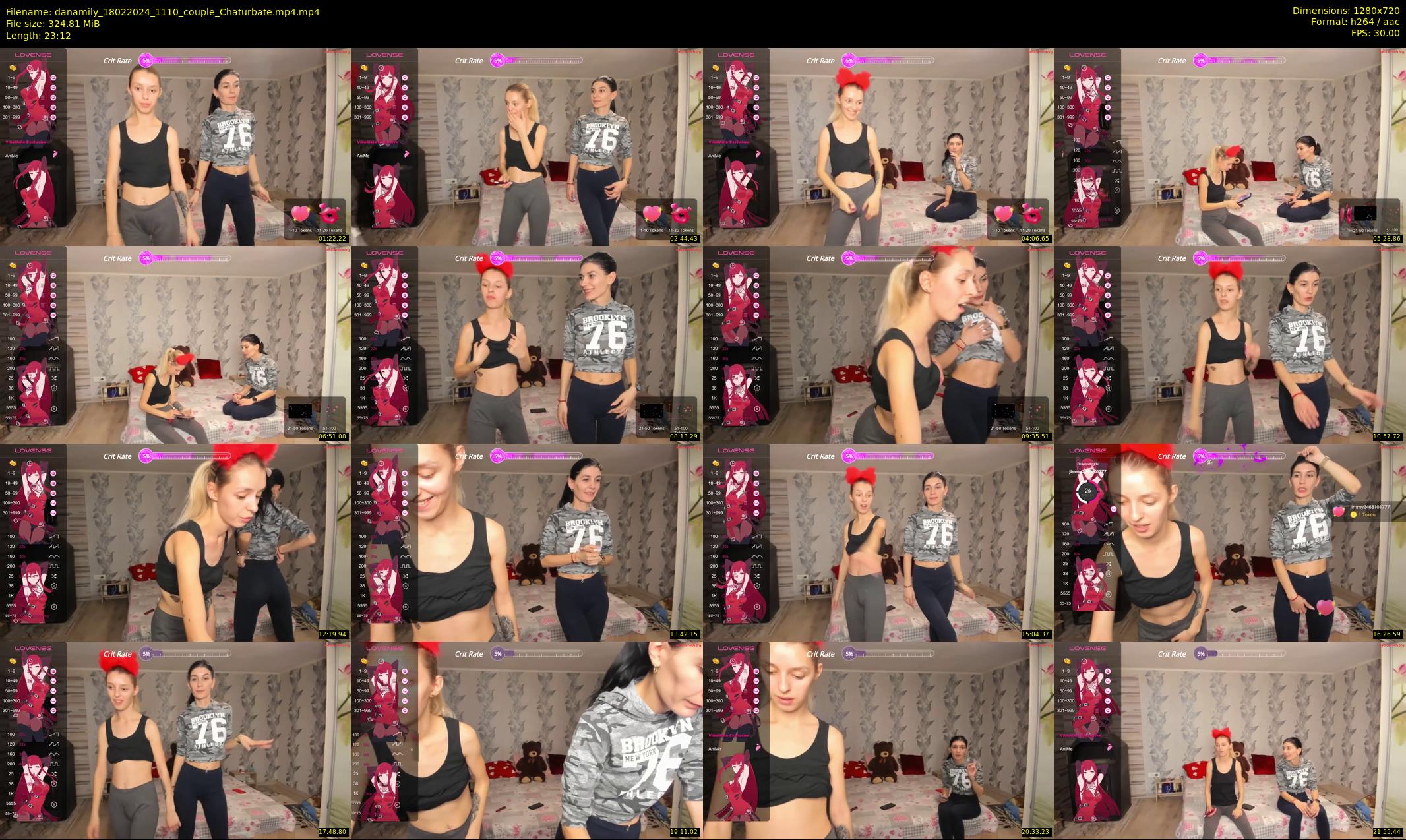 danamily — 24 minute Chaturbate female cam show recording, 720p, Feb 18, 2024