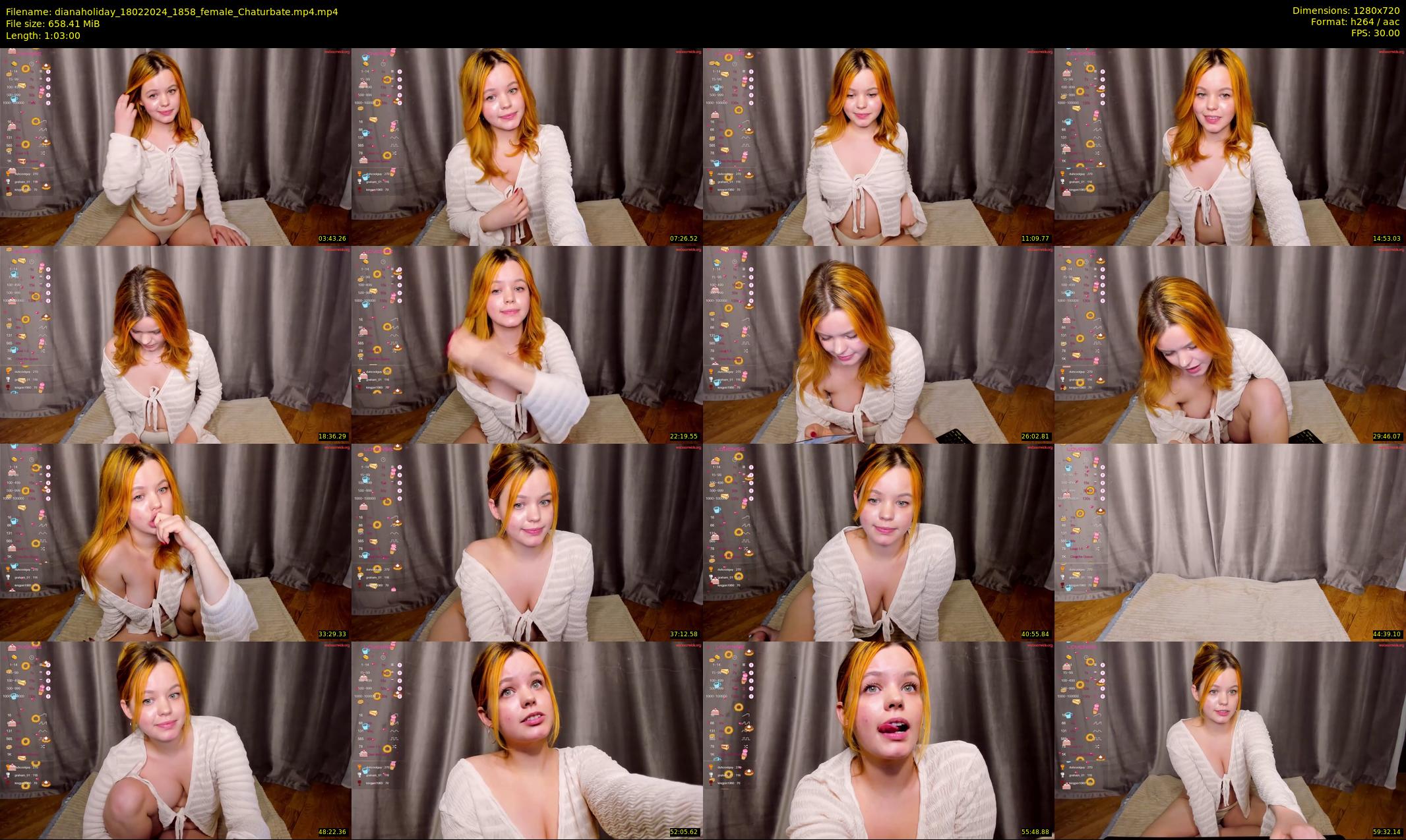 dianaholiday — 63 minute Chaturbate female cam show recording, 720p, Feb 18, 2024