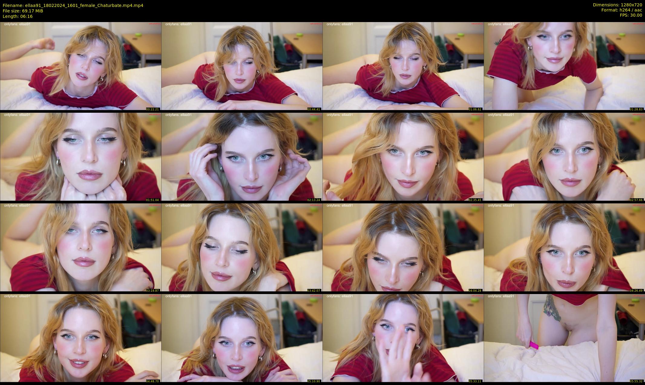 ellaa91 — 7 minute Chaturbate female cam show recording, 720p, Feb 18, 2024
